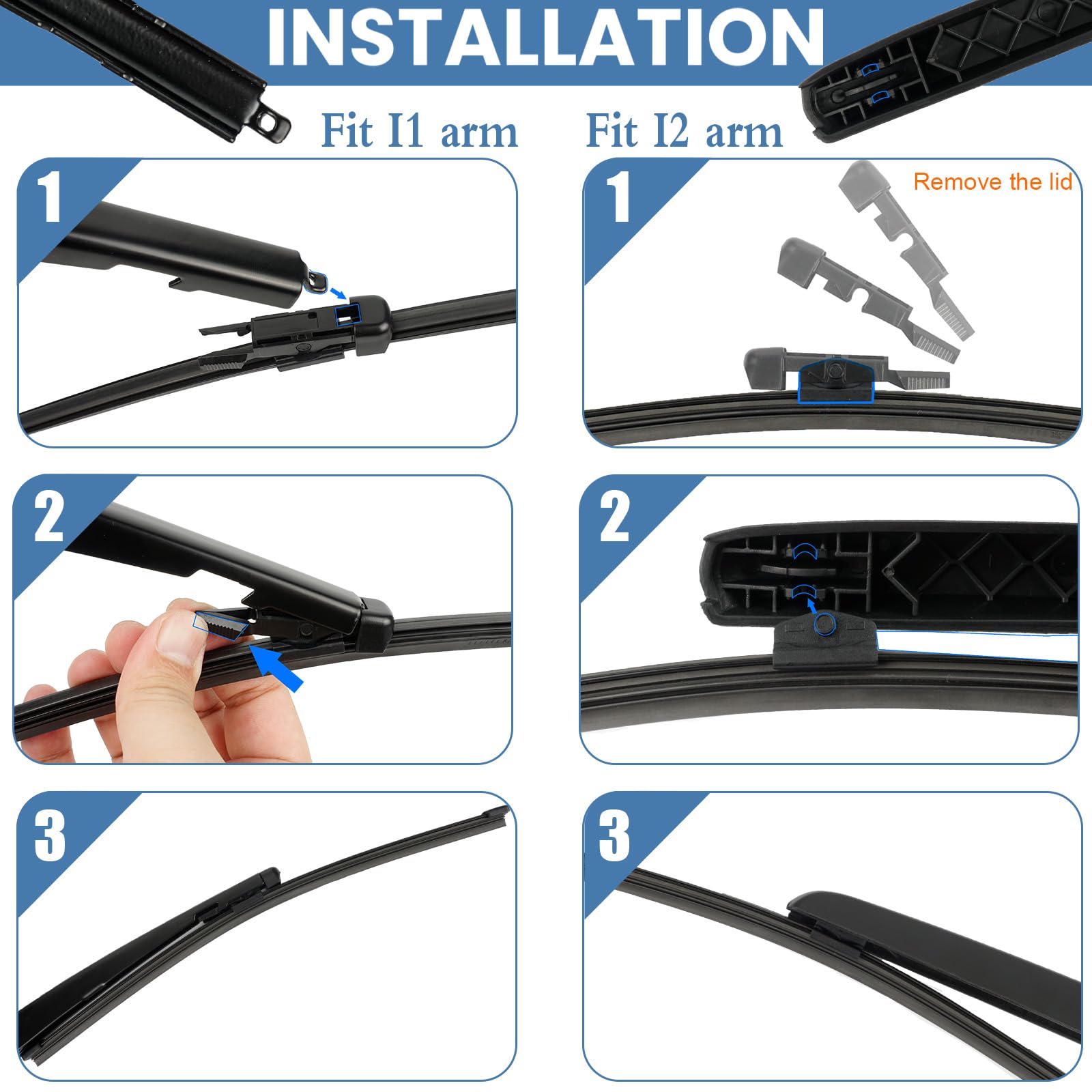 15'' Rear Wiper Blade,Back Windshield Wiper For Audi Q3 18-15,Q5 24-18,Q7 Q8 Sq5 Sq7 24-18 /Land Rover Range Rover 22-17 /Benz M