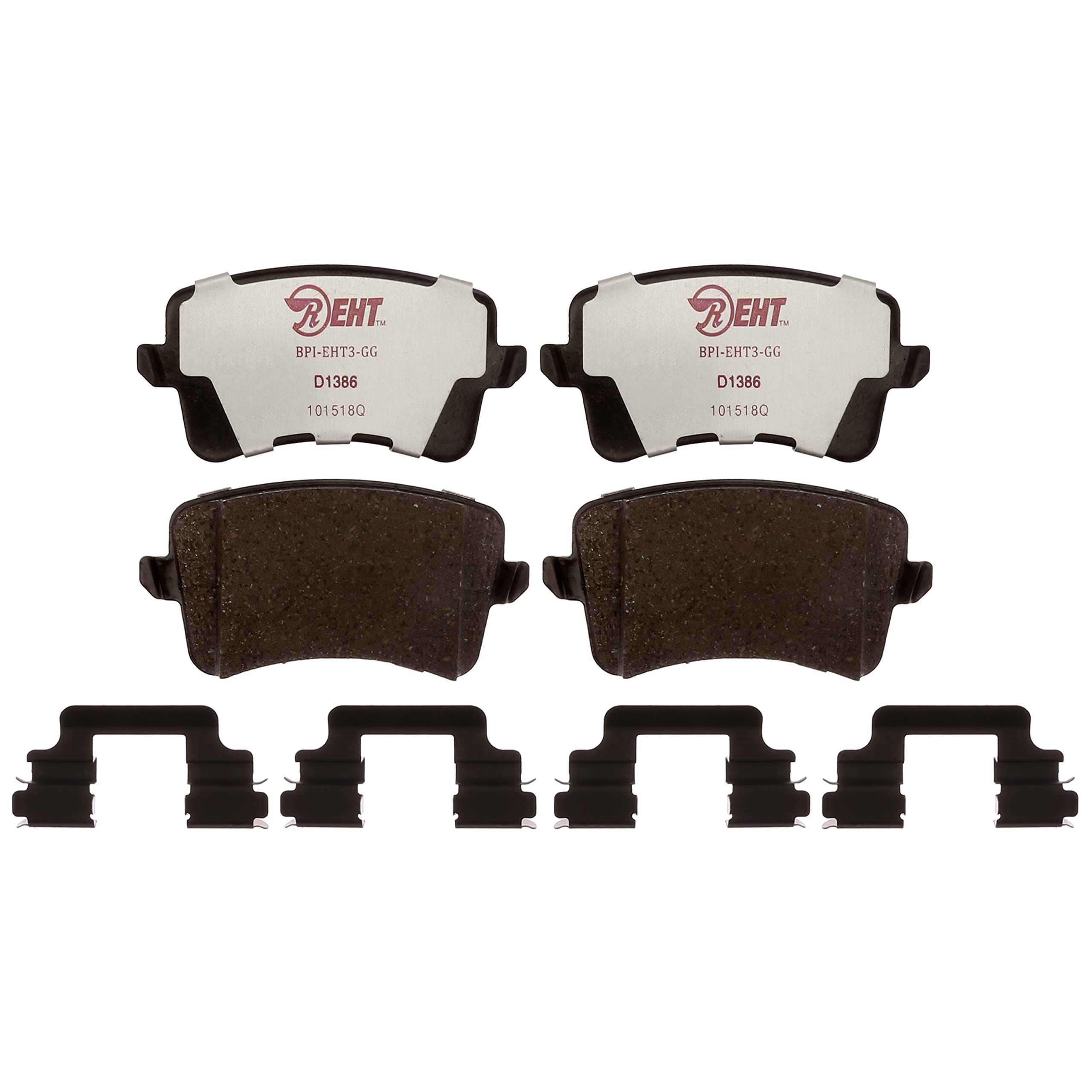 Raybestos Premium Raybestos Element3 Eht Replacement Rear Brake Pad Set For Select Audi Q5/S4/S5/Sq5 Model Years (Eht1386Ah)
