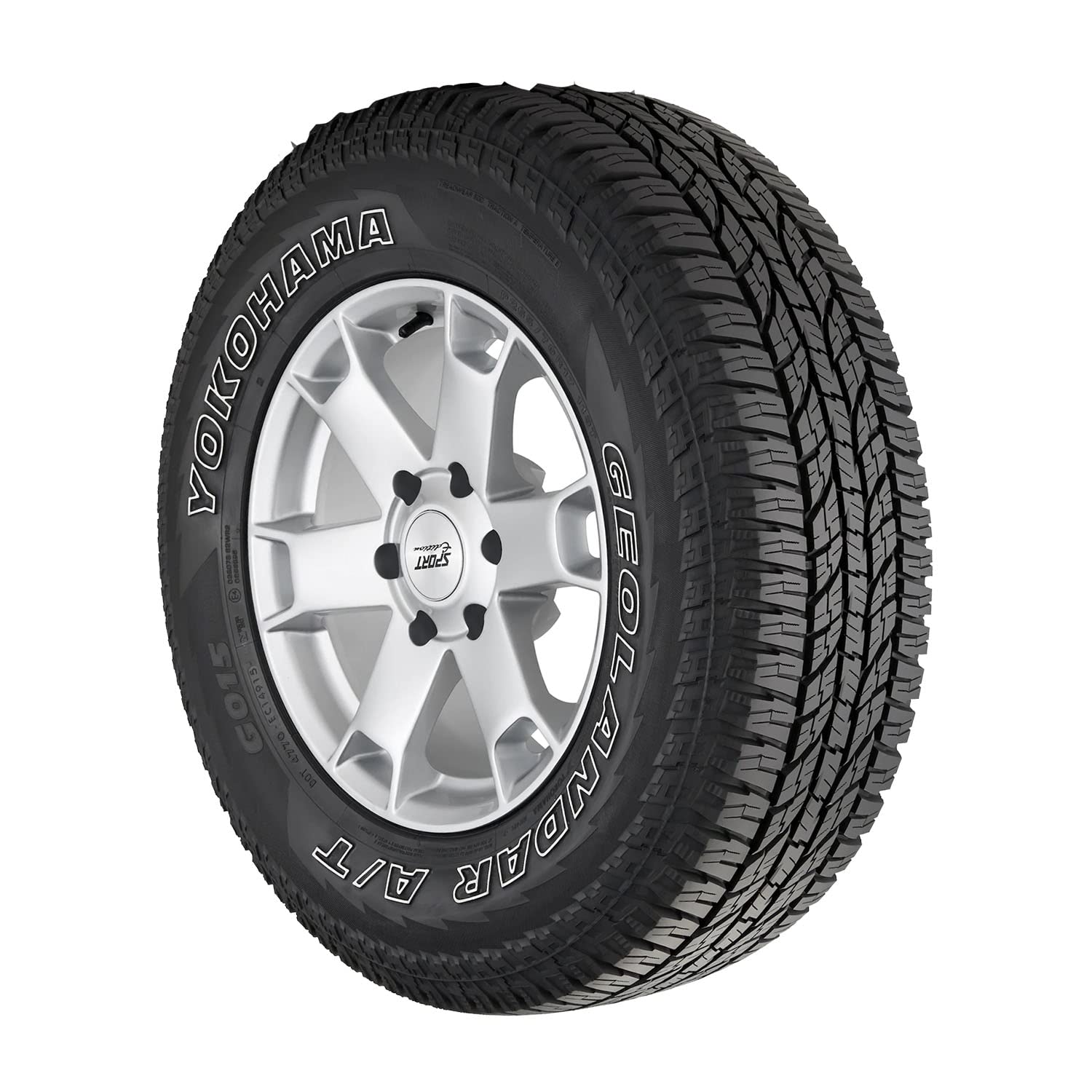 Yokohama Geolandar AT G015 All-Terrain Tire 245/75R16 100S Rubber LT245/75R16 120/116S E