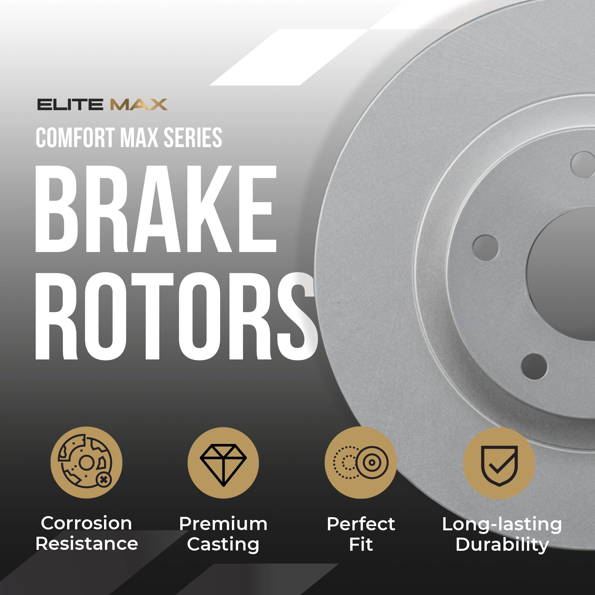 Max Advanced Brakes Front Brake Rotors Compatible With 2019-2023 Cadillac Escalade Esv Compatible With Chevy Silverado 1500 Subu