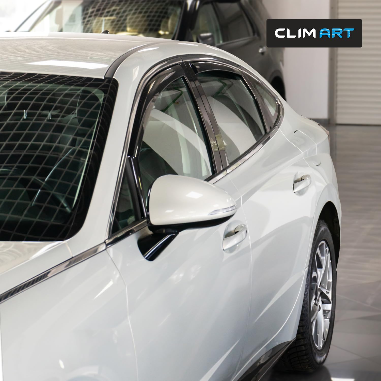 CLIM ART in-Channel Incredibly Durable Rain Guards Compatible with Sonata 2020-2025, Original Window Deflectors, Vent Window Vis