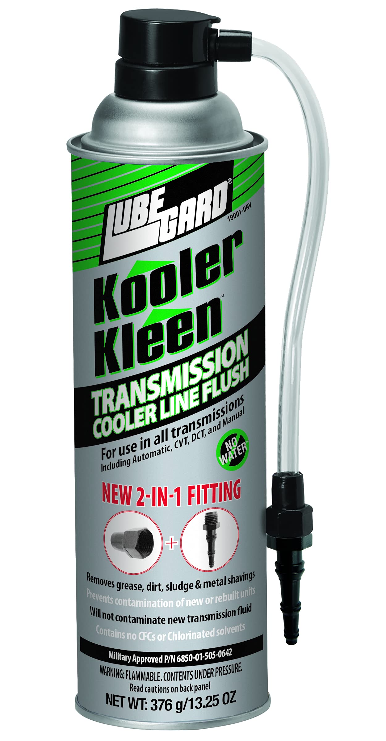 Lubegard 19001-Unv Kooler Kleen Transmission Cooler Flush With 2-In-1 Fitting, 13.25 Oz.