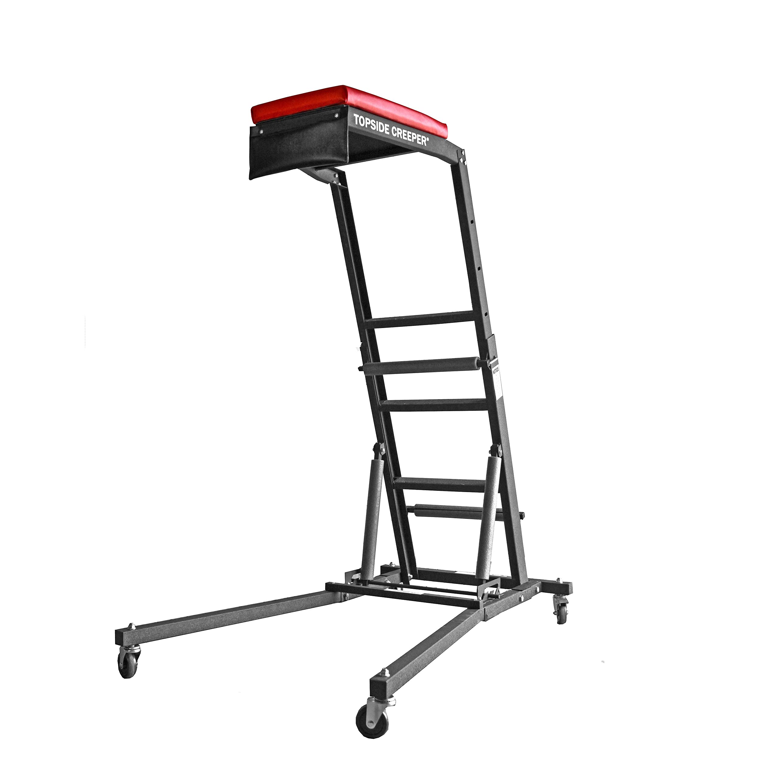 Traxion 3-100 Foldable Automotive Engine Creeper, Red & Black, Compact Design for Easy Storage