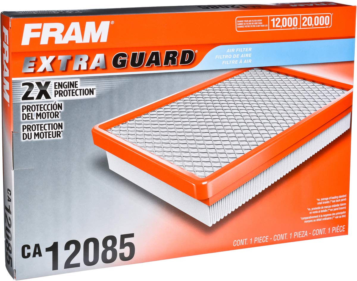 Fram Extra Guard Engine Air Filter Replacement, Easy Install W/Advanced Engine Protection And Optimal Performance, Ca12085 For S