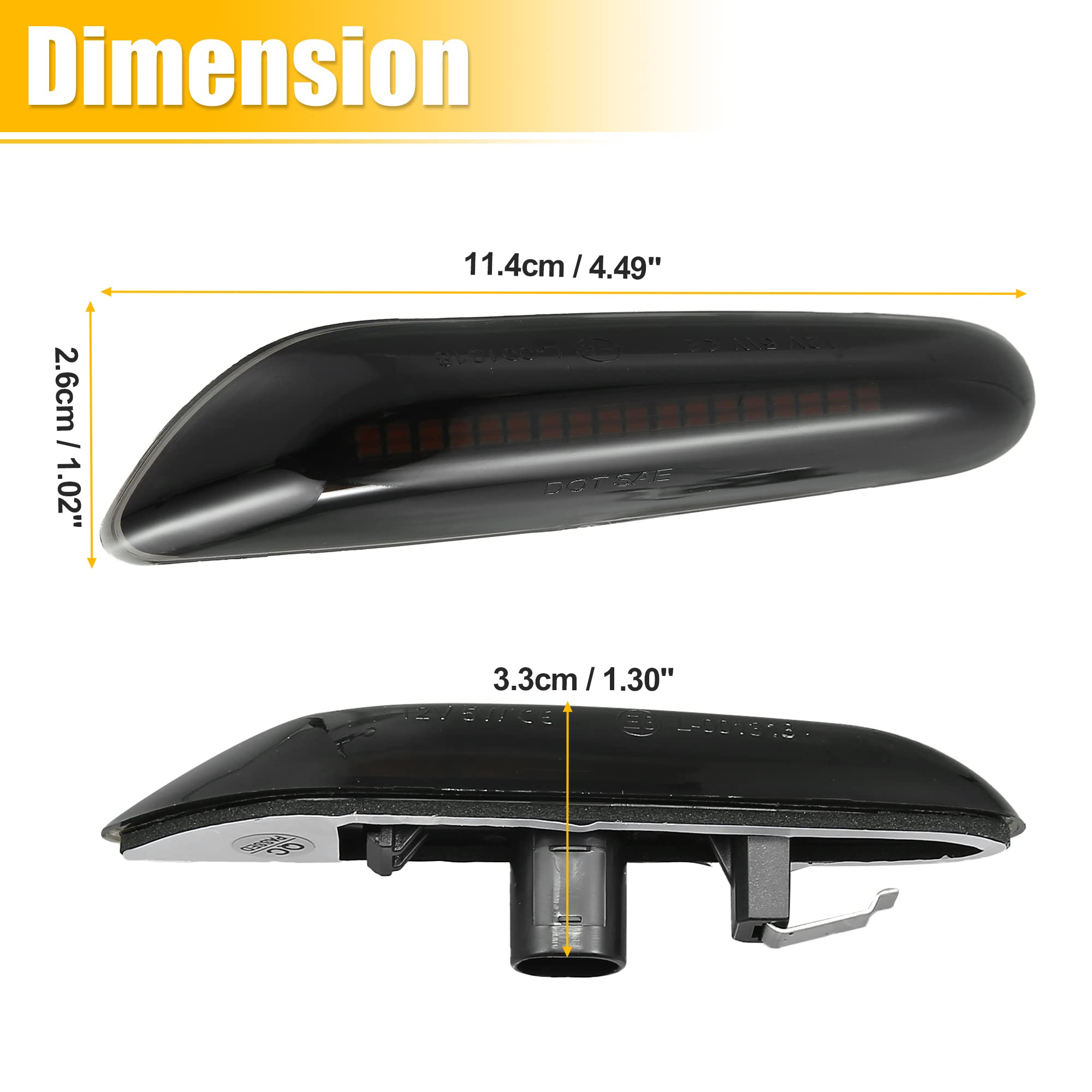 X Autohaux Full Led Side Turn Signals For Bmw 1 3 5 Series E36 E46 E60 E87 E90 E92 X1 X3 63133418447 63133418448 Fender Side Mar