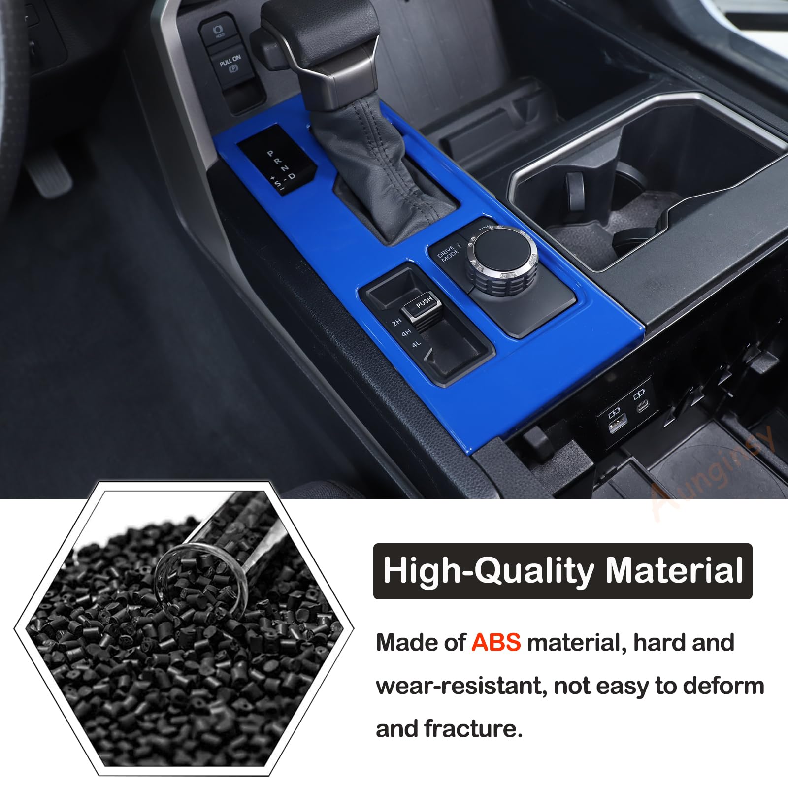 Aunginsy Central Control Gear Shift Panel Trim Cover Compatible With Toyota Tundra/Sequoia 2022-2025 Car Gear Shifter Console An