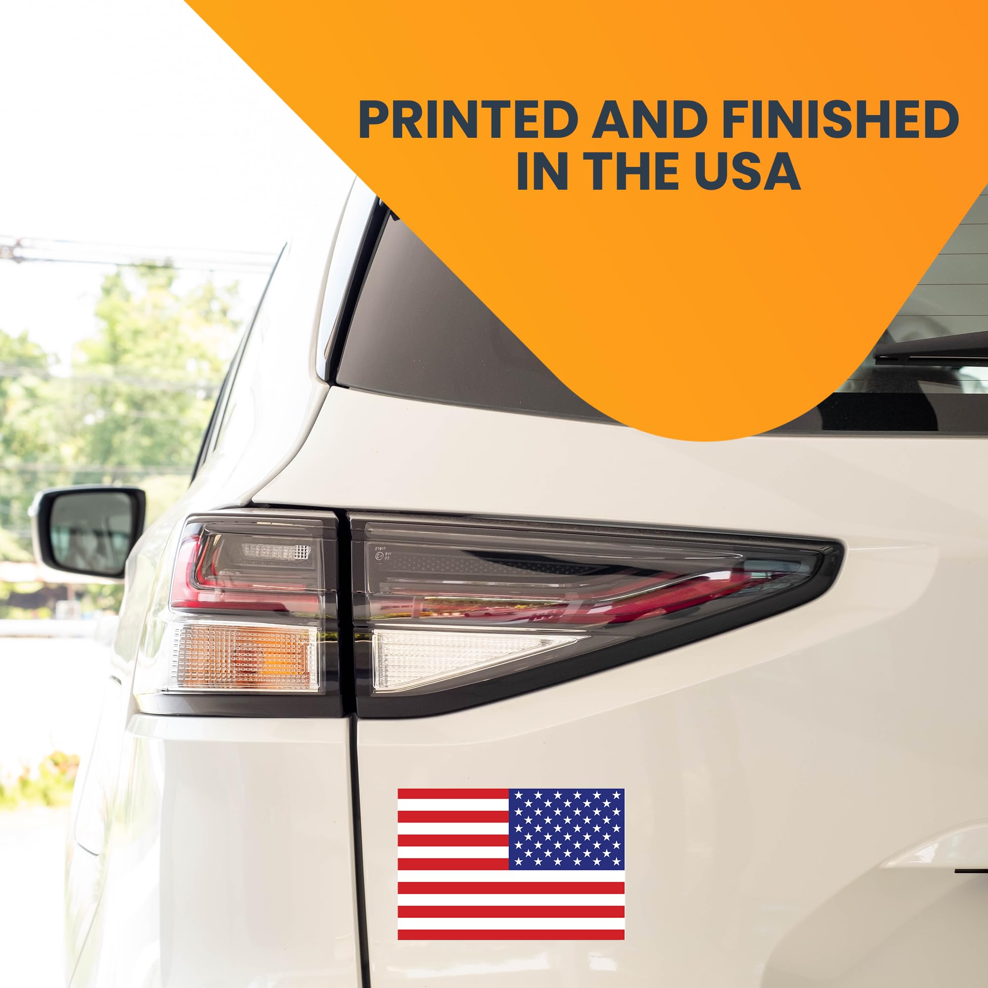 Magnet Me Up American Flag Car Magnet Decals, Opposing 2 Pack, 4X6 Inches, Heavy Duty Automotive Magnet For Car Truck Suv