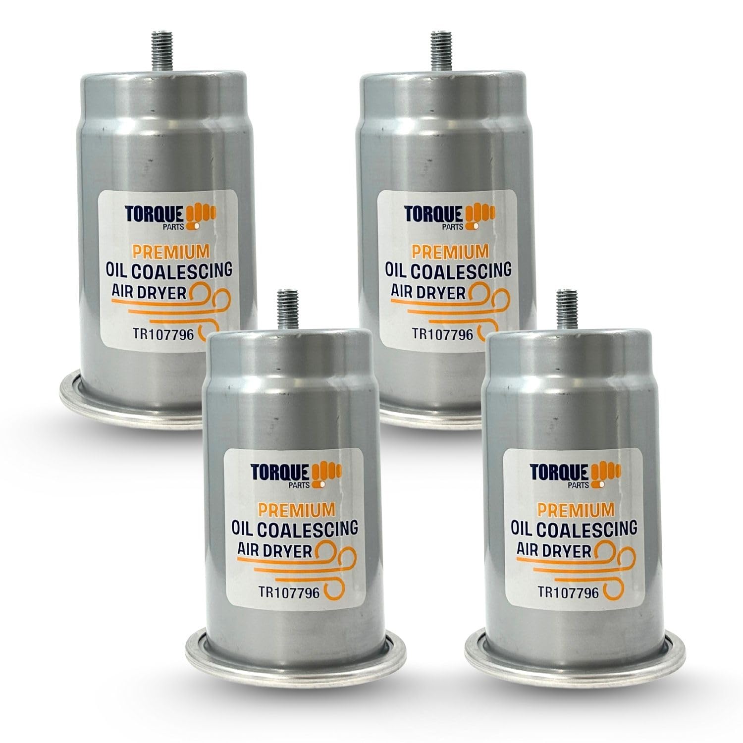 Torque 4 Pack Desiccant Cartridge for AD-9 Air Dryers (Replaces Bendix 107796, 107794, Haldex 107796)