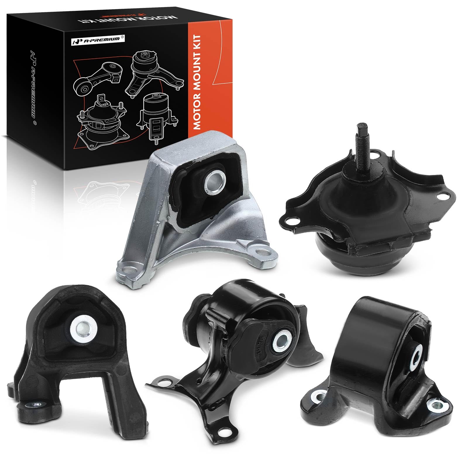 A-Premium Engine Motor And Transmission Mount Kit Compatible With Honda Cr-V 2002-2006, 4Wd, Manual Transmission, 5-Pc Set