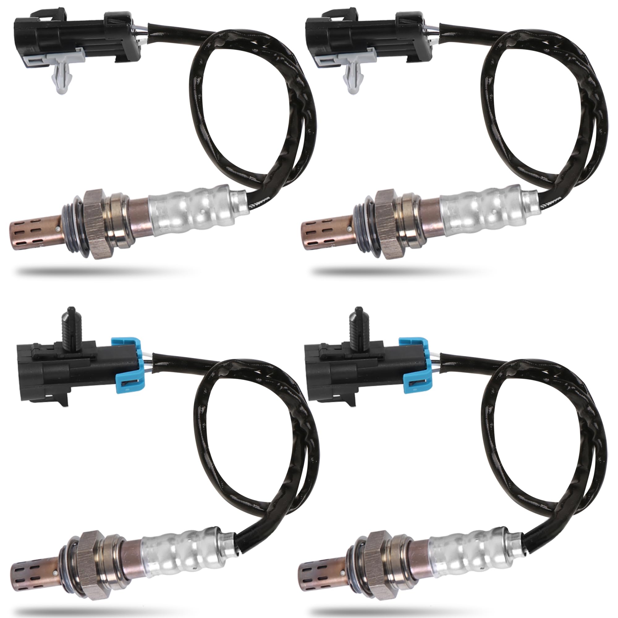 KUIPERAUTO Oxygen Sensor Upstream + Downstream 234-4012 15703 13474 234-4018 Compatible for Chevy Silverado GMC Sierra 16 Bolts 