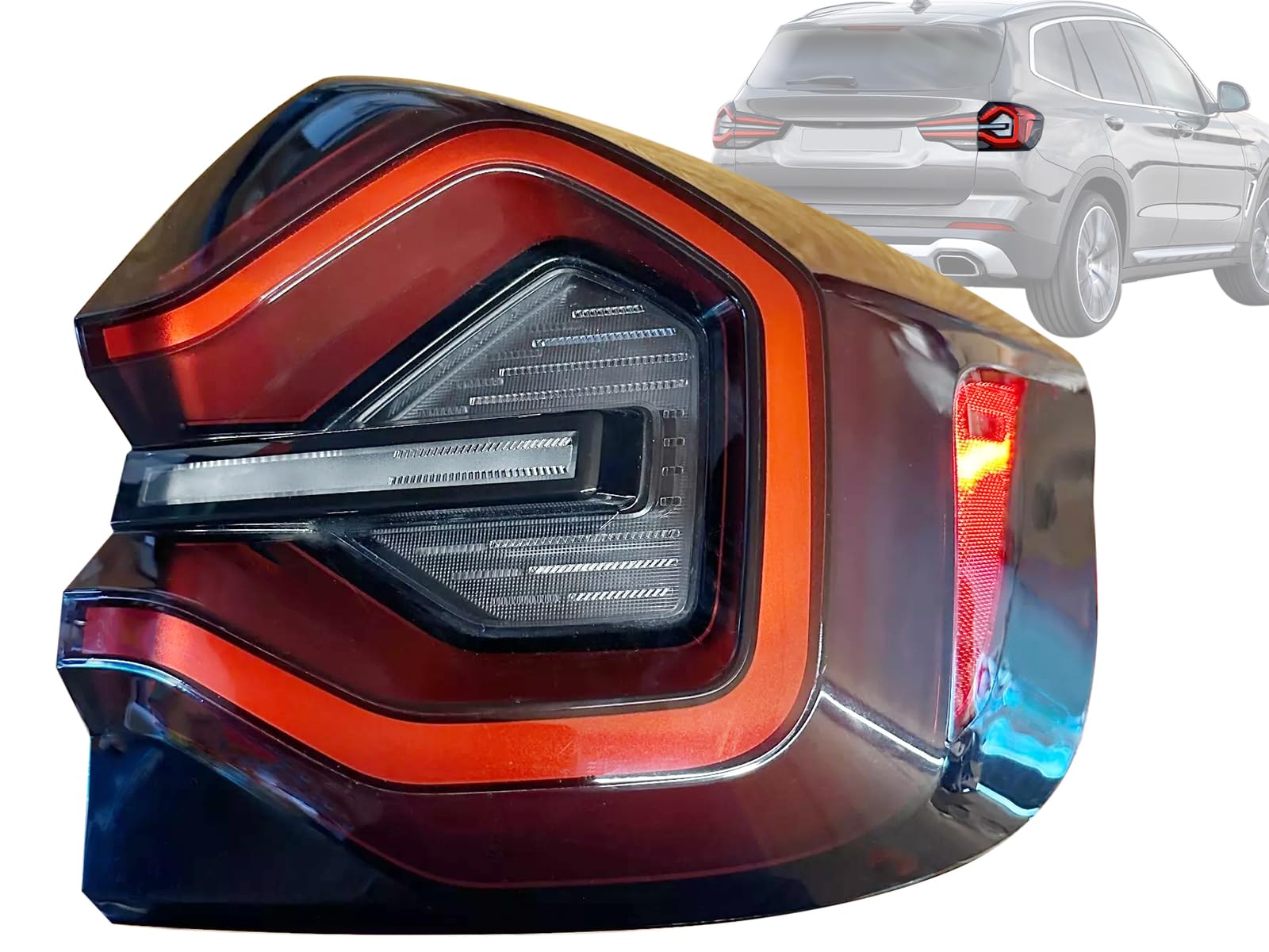 KAP Replacement LED Tail Light Rear Lamp for 2022 2023 2024 B-M-W X3 Outer Passenger Right Side BM2805140C 63239463050 CAPA