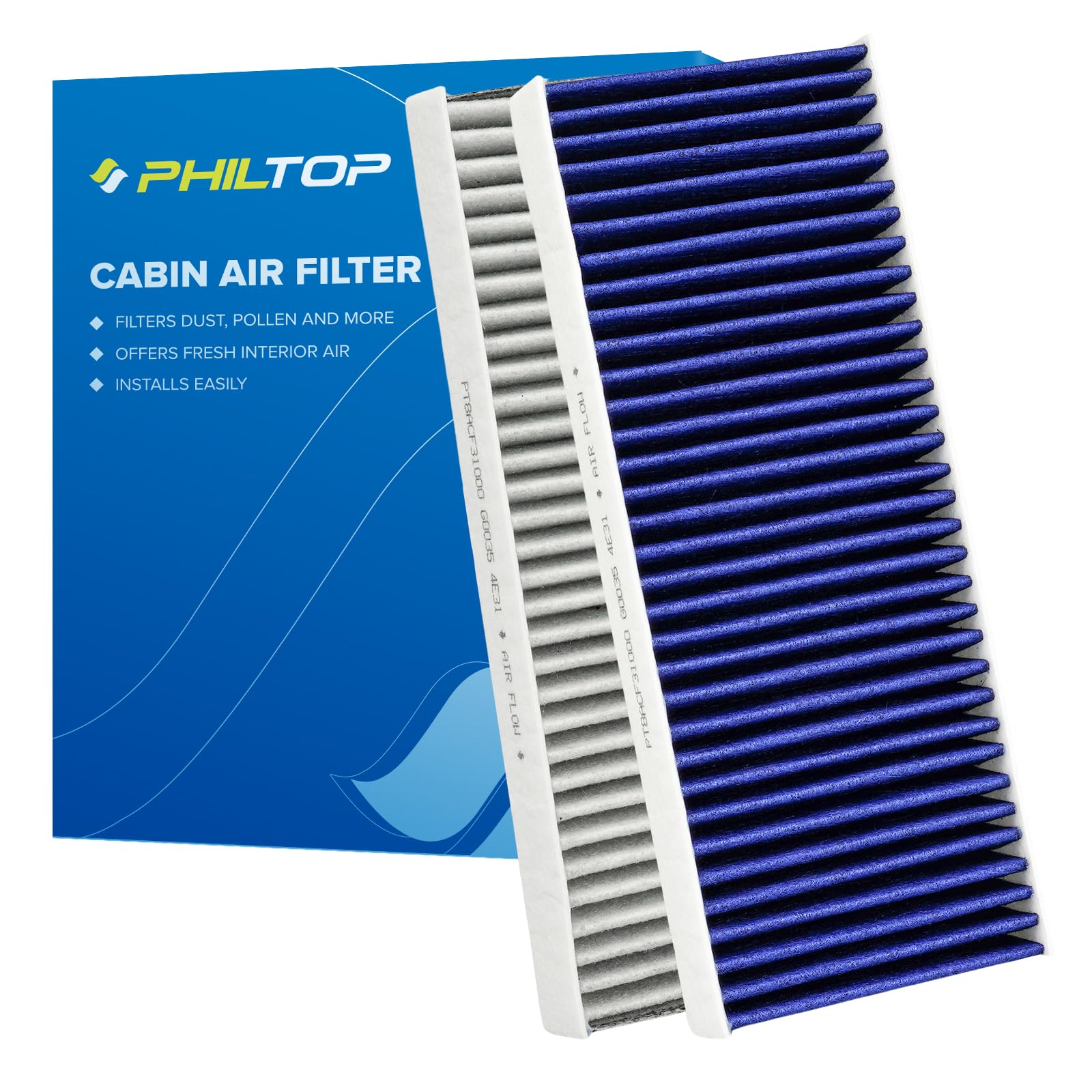 Philtop Cabin Air Filter, Replacement For Cf10553,2005-2023 Frontier,2005-2015 Xterra,2005-2012 Pathfinder, Premium Cabin Filter