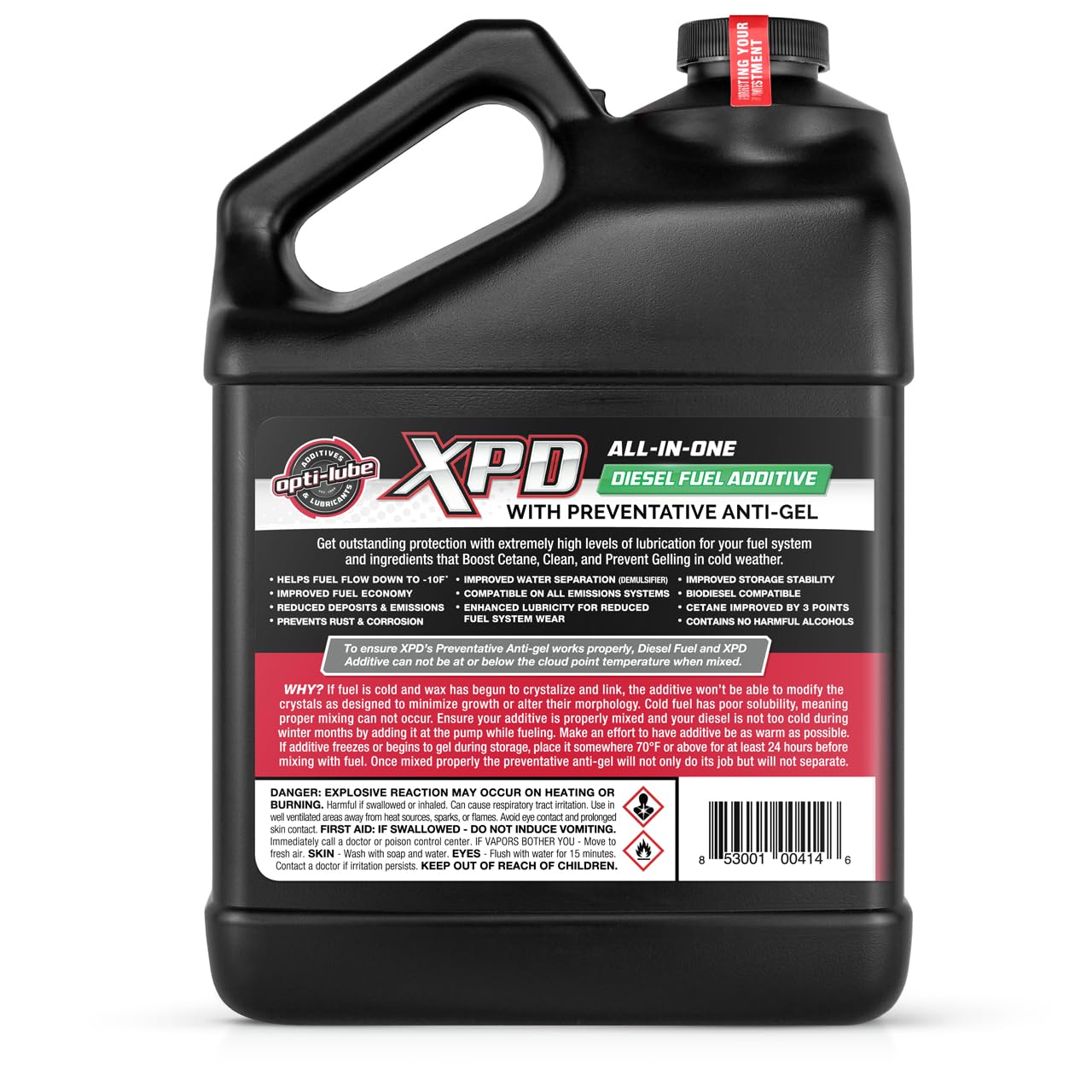 Opti-Lube XPD Diesel Fuel Additive - 1 Gallon (Treats 512 Gallons) - All Seasons