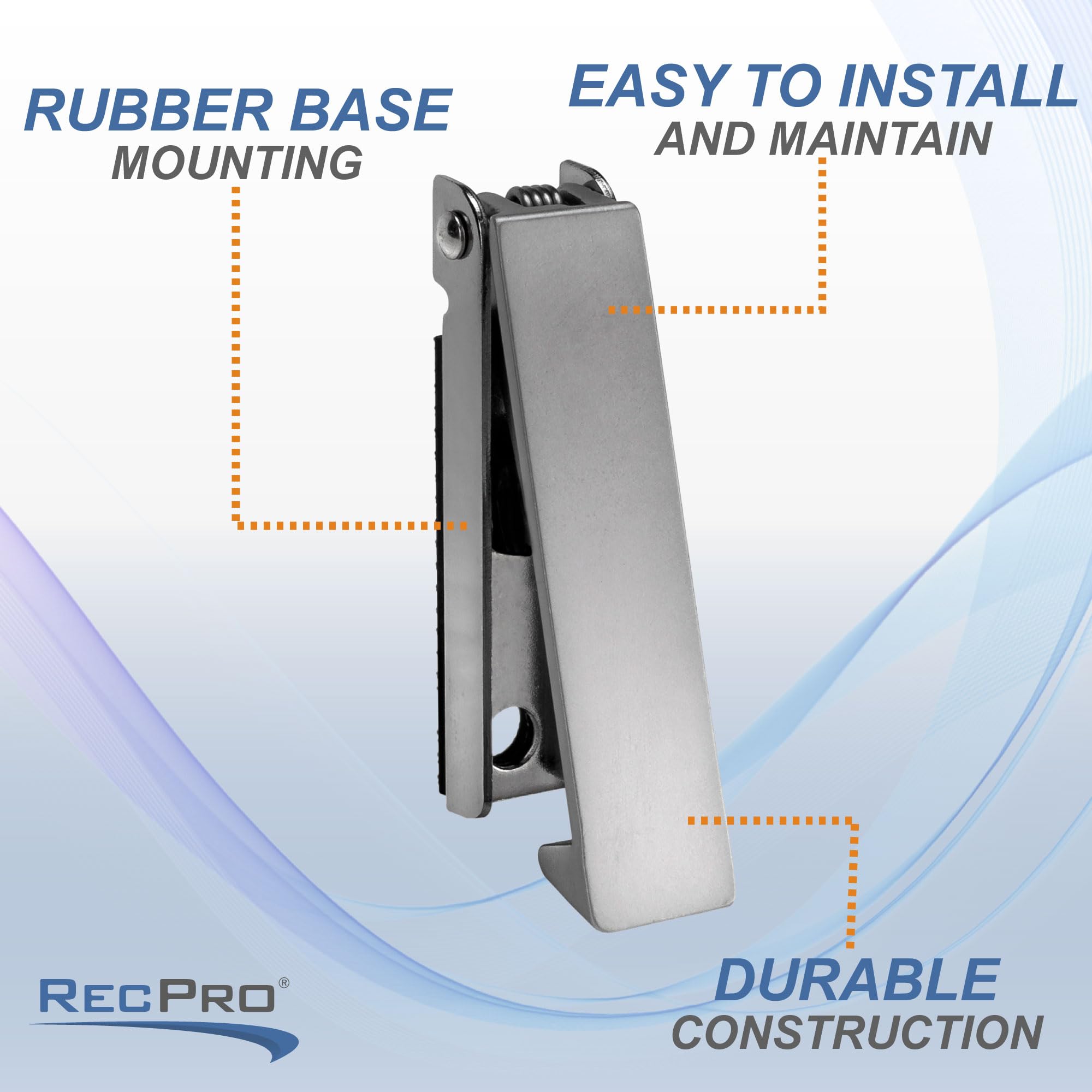 RecPro RV Stainless Steel Baggage Door Catch Latch | Square | Model DH-9644SS-5 | 1 Pack