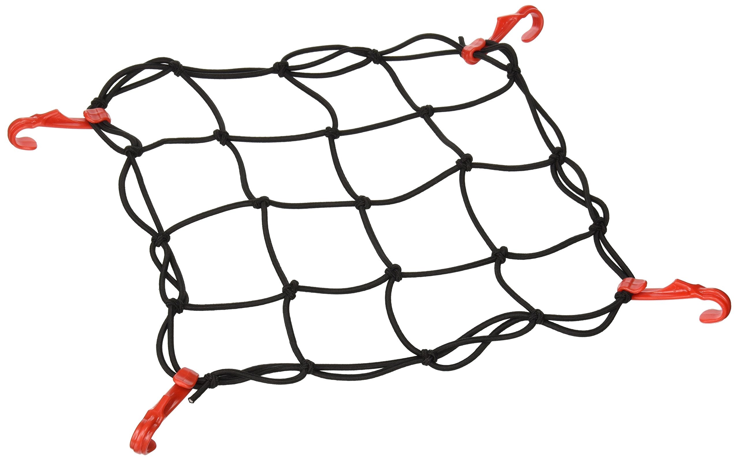 Delta Cycle Small Cargo Net - Expandable Bungee Net, 22" x 22", Black, Nylon, Model 126058 for Bikes & Kayaks