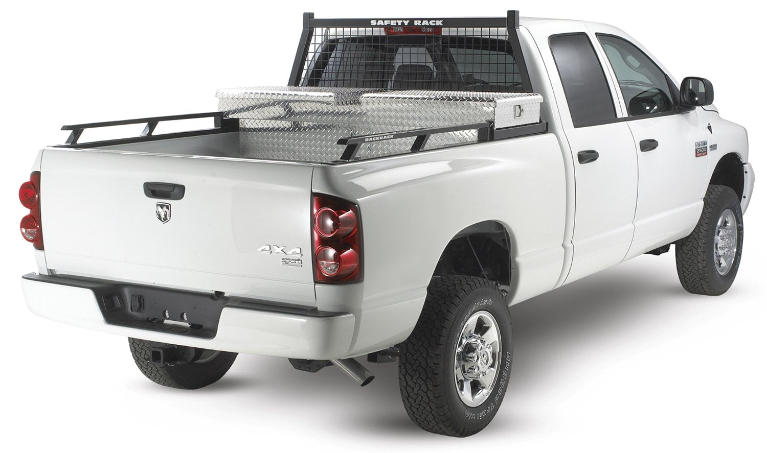 Realtruck Backrack Hardware Kit For Use W/ 21 Toolbox, Black, No Drill | 30118Tb | Fits 2008-2019 Toyota Tundra