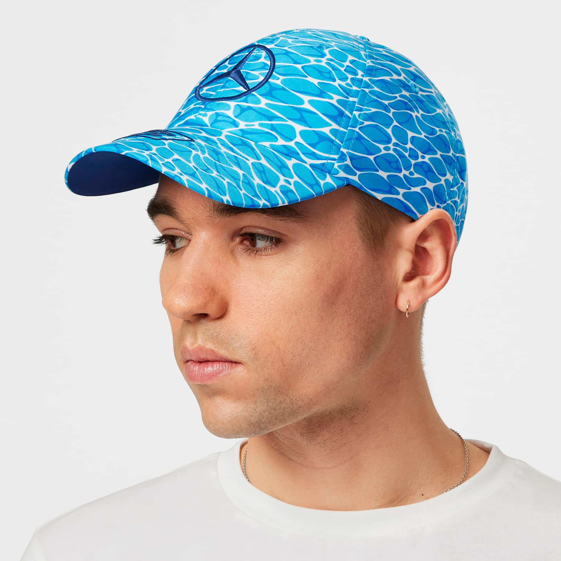 Mercedes AMG Petronas George Russell No Diving Hat - Blue - One Size - Polyester