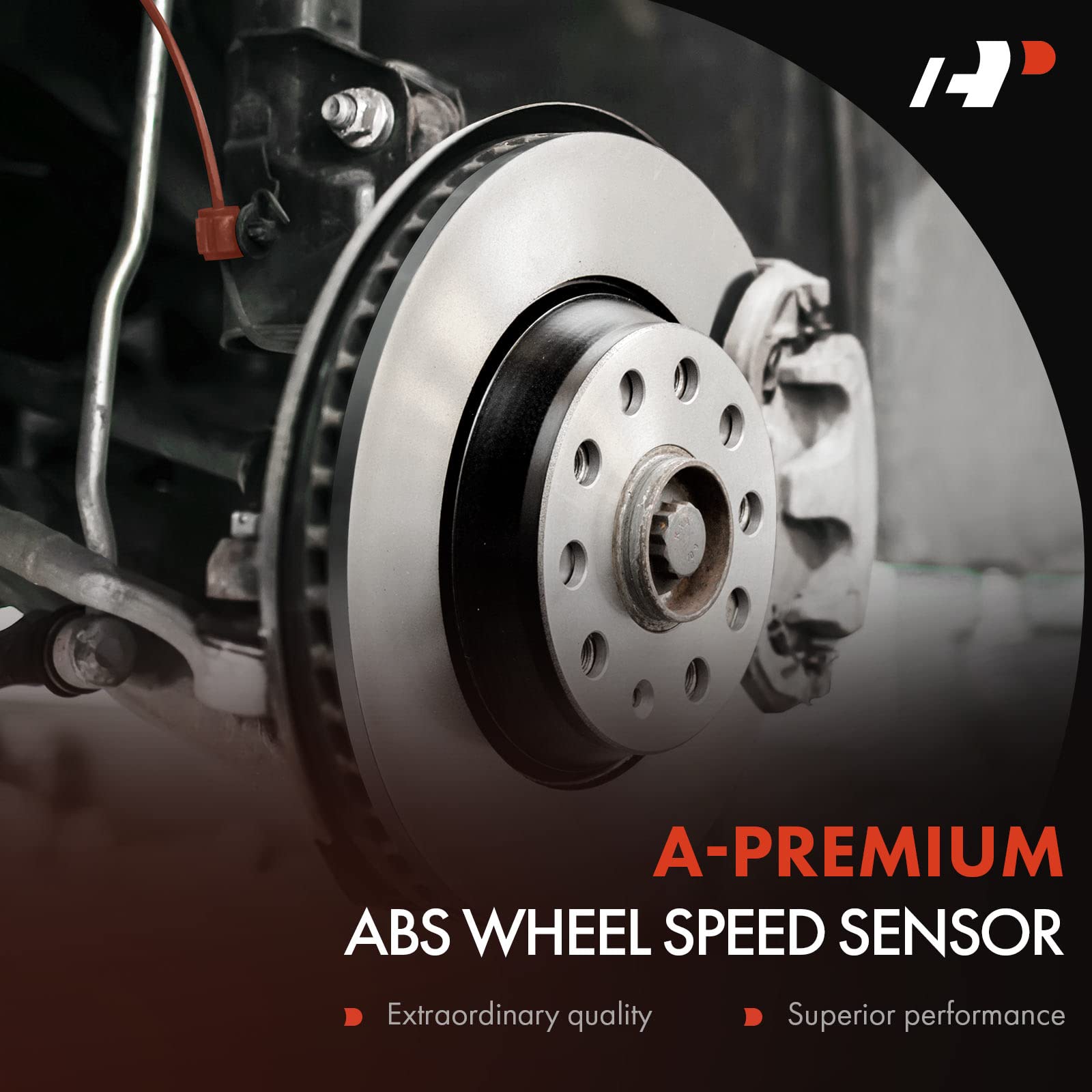 A-Premium Abs Wheel Speed Sensor Compatible With Dodge Models - Ram 2500/Ram 3500 2003 2004 2005, 4Wd - Front Driver Or Passenge