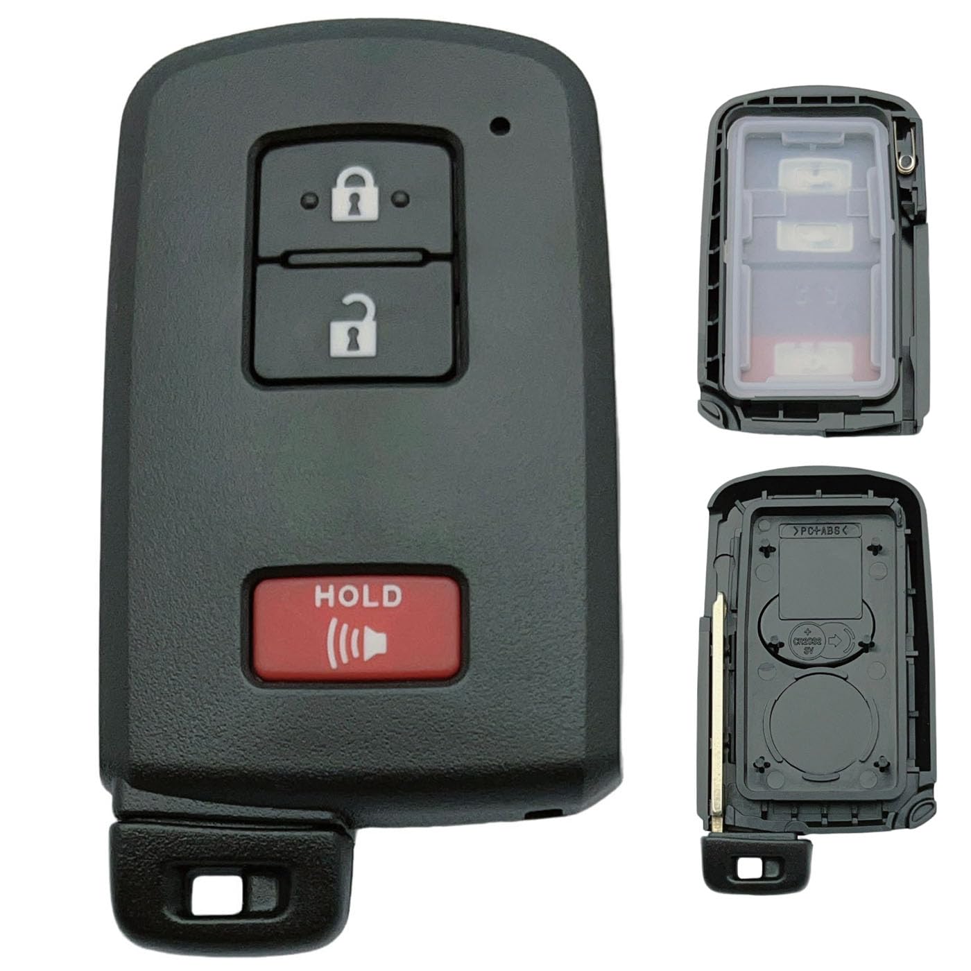 Replacement Key Fob Shell Case Fits for Toyota Land Cruiser RAV4 4Runner Prius C V Sequoia Tacoma Tundra Corolla Keyless Entry R