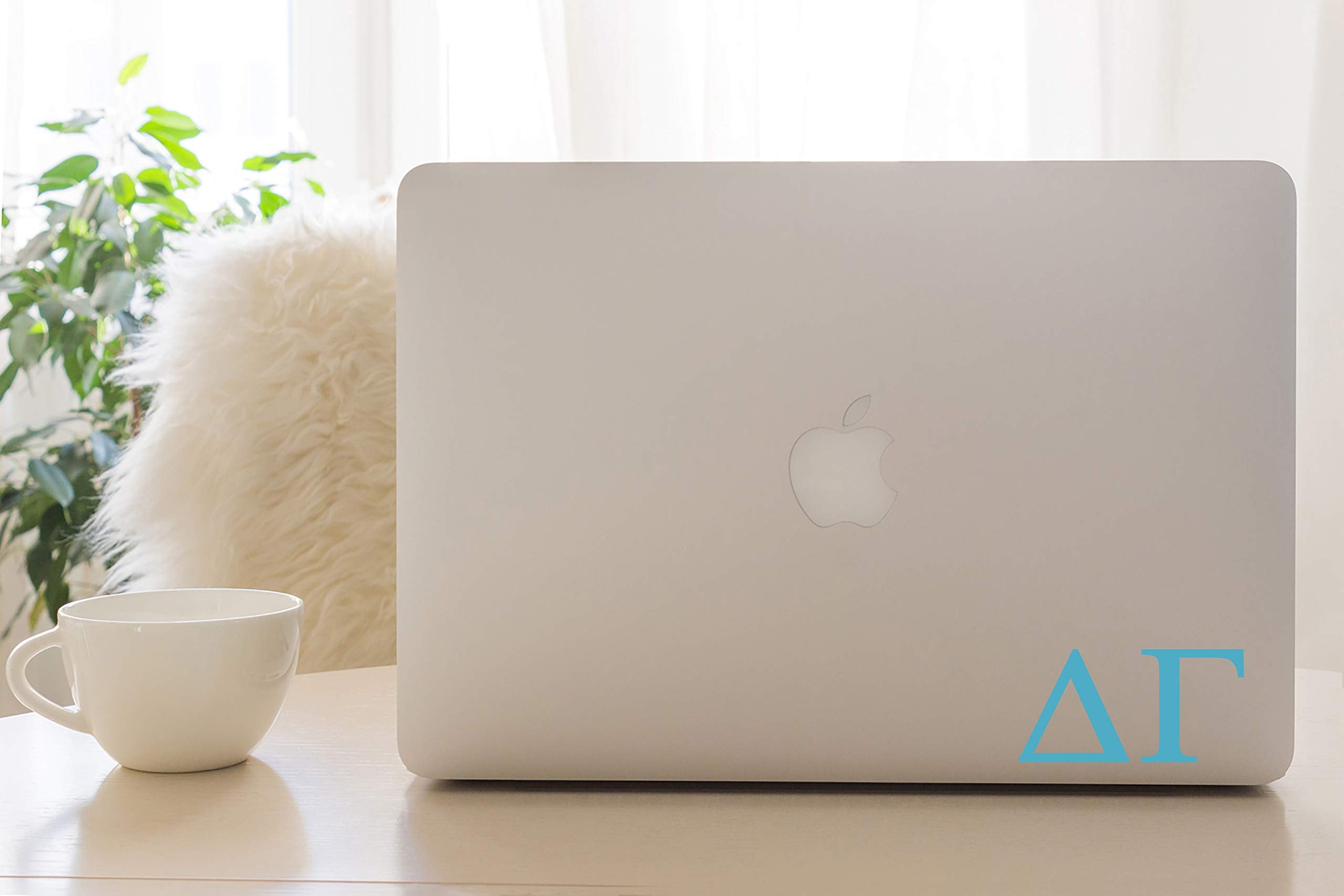 Pro-Graphx Delta Gamma Sticker Decal, 2.5" Tall, Sky Blue, Durable Vinyl
