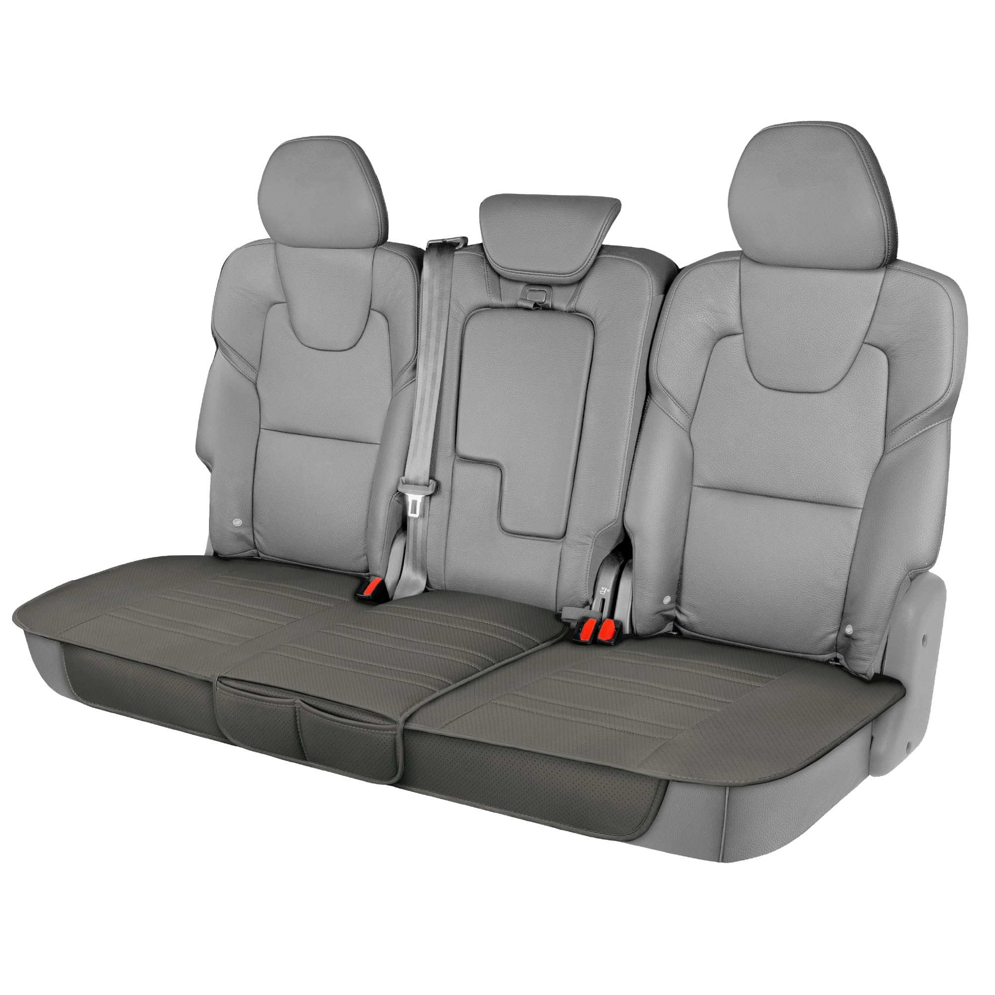 Motor Trend Rear Seat Protector For Cars, Suvs & Trucks - Nappa Leather Bench Cover Protector - Car Seat Cover For Kids, Pets &