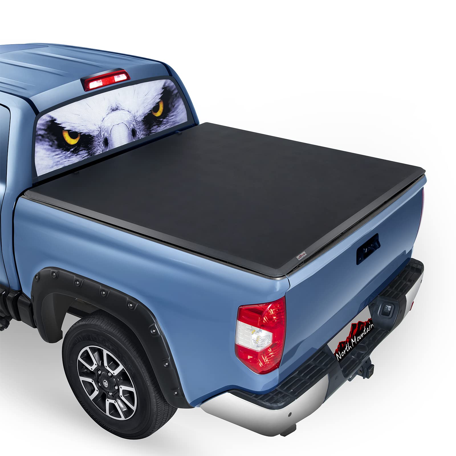 North Mountain Soft Roll Up Truck Tonneau Cover for Dodge Ram 1500 2500 3500 6.5ft Truck Bed/Fits 2009-2018 Ram 1500; 2010-2022 