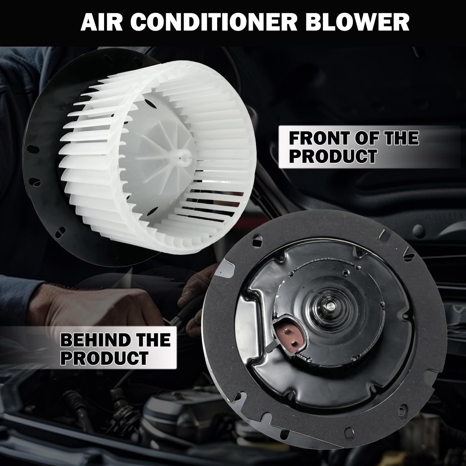 Aspligo 700022 Ac Heater Blower Motor Fan Front Fit For Ford E-150 E-150 Club Wagon E-150 Econoline E-250 E-250 Econoline E-350