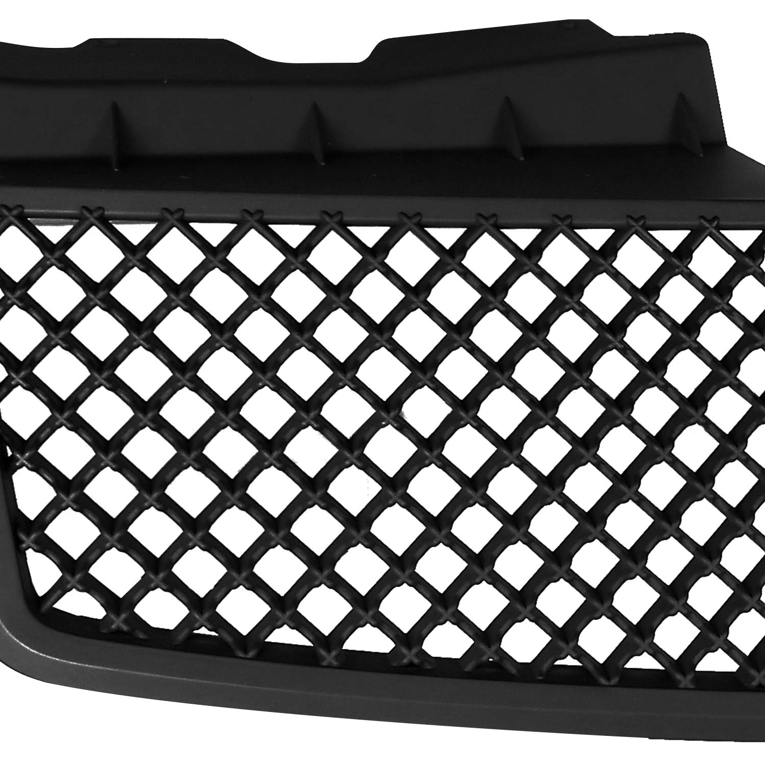 SPEC-D Tuning Front Hood Grill Matte Black for 2003-2007 Cadillac CTS-V, Durable ABS Material, Model HG-CTS03BB-V2-RS