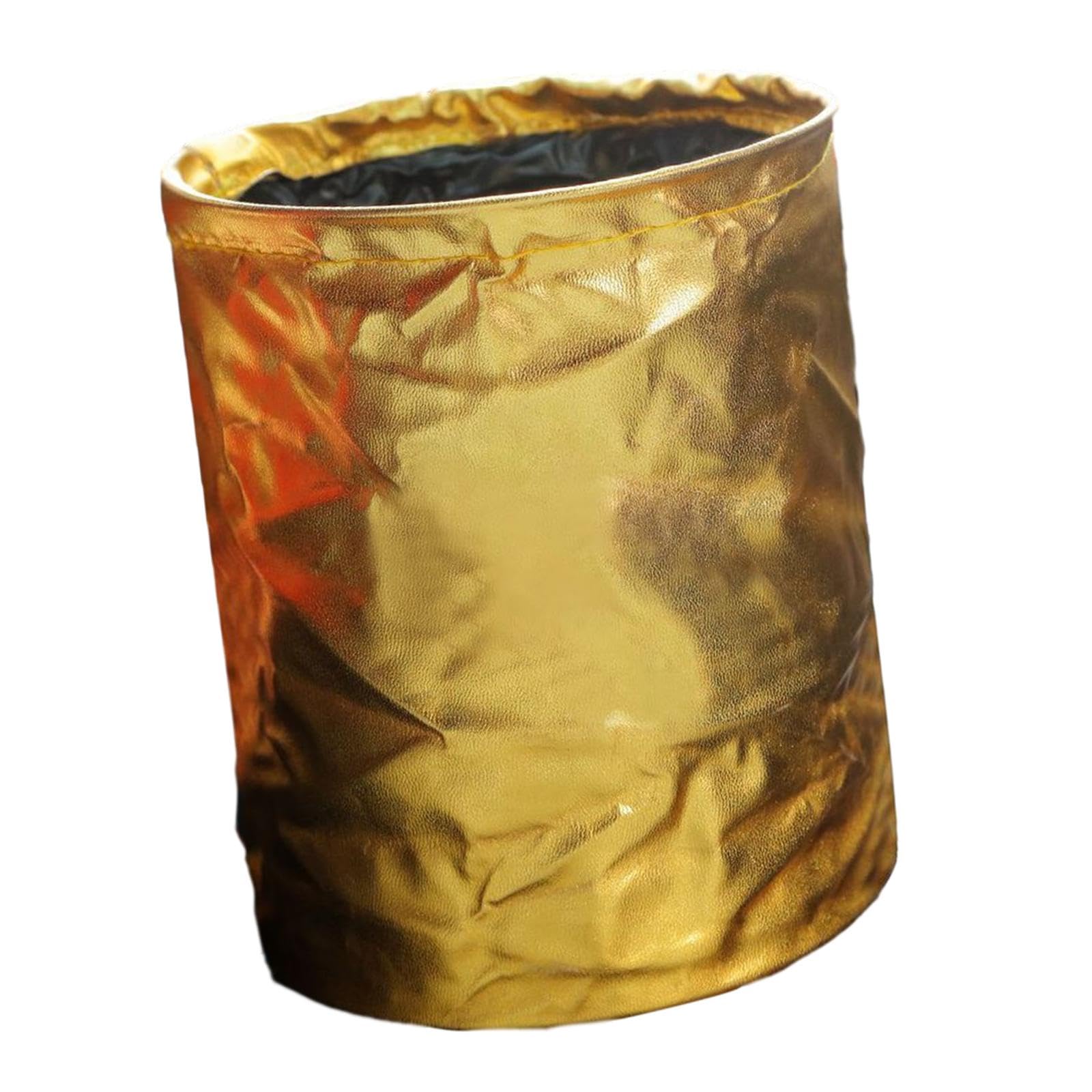 THE STYLE SUTRA Folding Car Trash Can Scratch Resistant Auto Accessories Hanging Garbage Bin Golden | 1 Multifunctional Car Fold