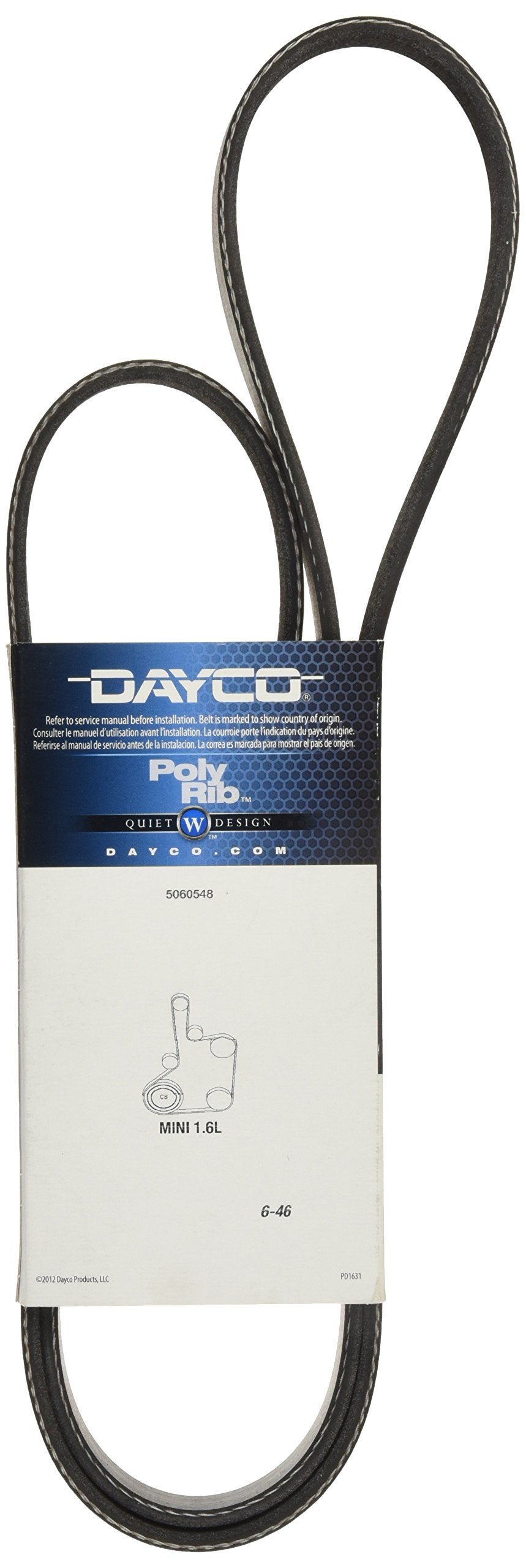 Dayco 5060548 Serpentine Belt