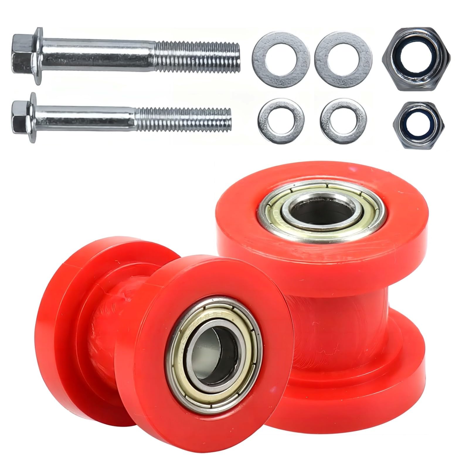 Motcoda 8mm and 10mm Chain Roller Pulley Tensioner Wheel Guide Per for Motorcycle Mini Bike Atv 125cc 140cc 160cc SSR XR125 KLX1