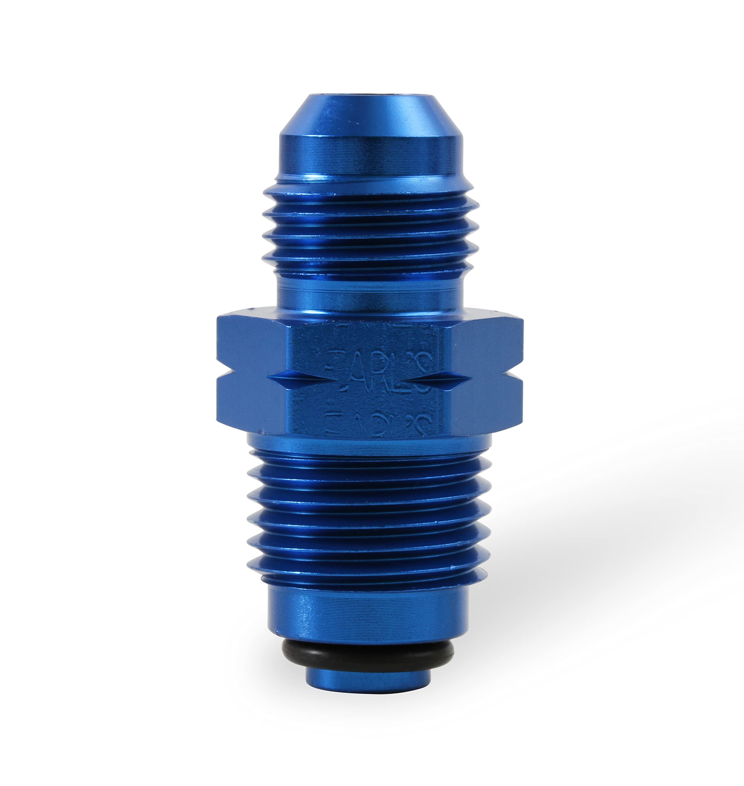 Earl's 991955ERL -6AN to 16mm Power Steering/Fuel Injection Adapter Fitting, Blue Anodized Aluminum