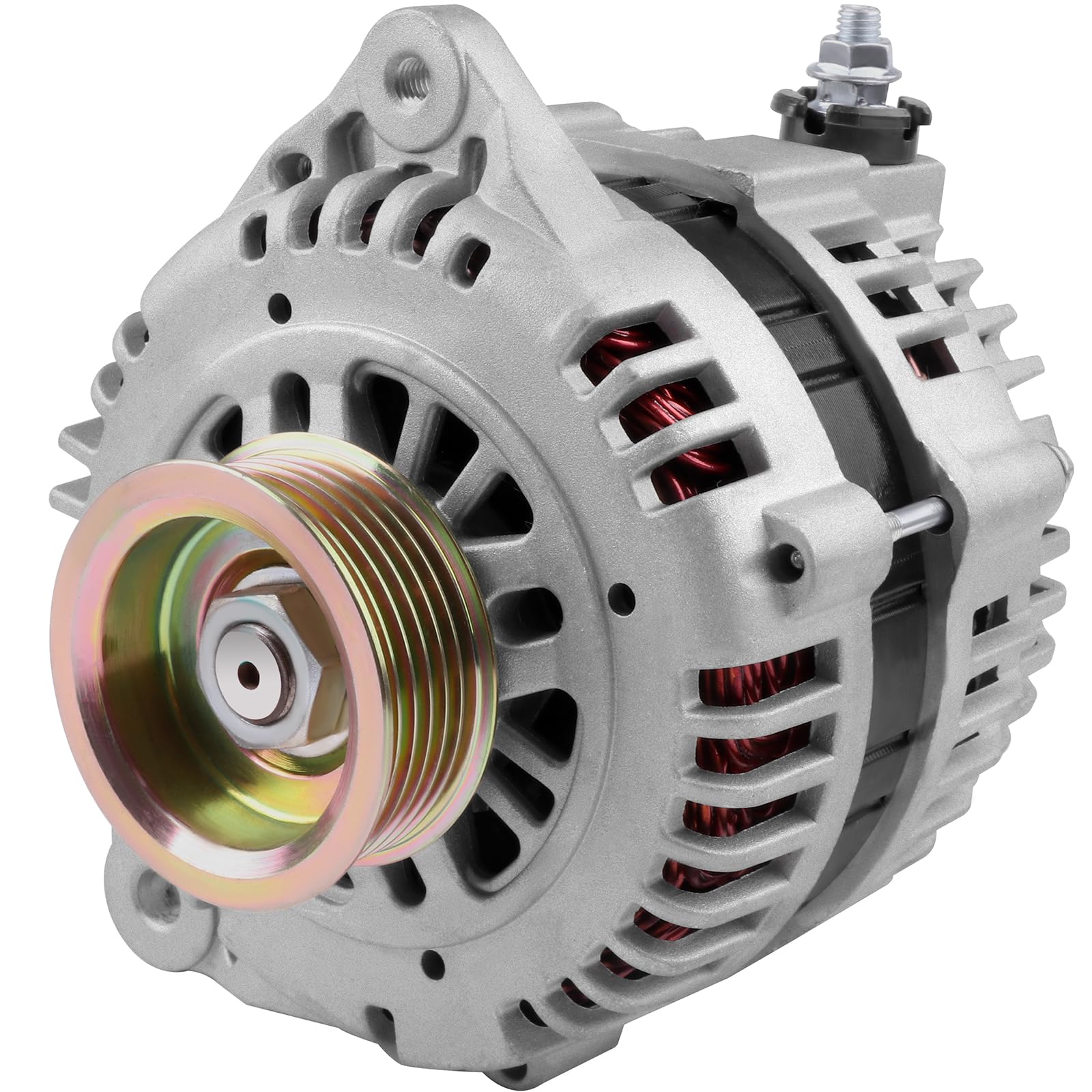 SCITOO High Output Alternator 125Amp Replacement for Infiniti for I30 1998-2000,for Infiniti for I35 2002-2004,for Nissan for Ma