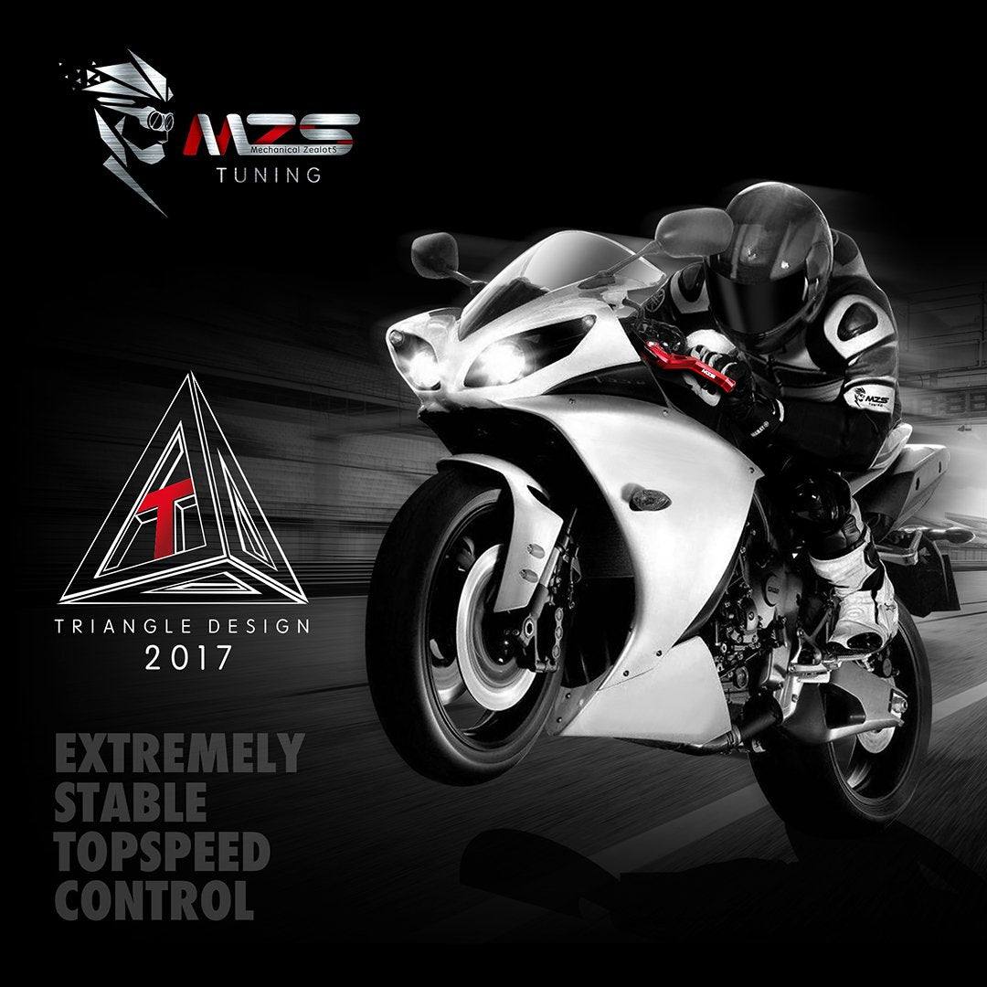 MZS Red Short Adjustable Motorcycle Clutch Brake Levers - Compatible with Vulcan S 650, Z900, Z650, EX650, KLE650, KLZ1000