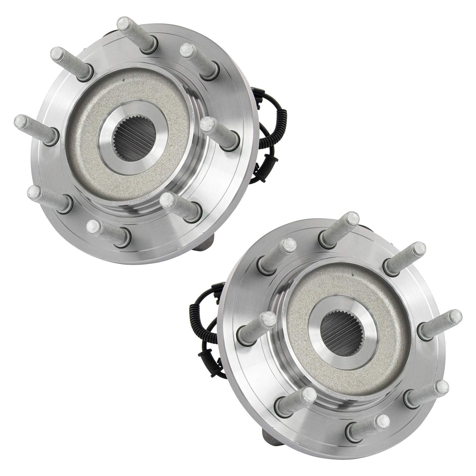 Trq Front Wheel Hub Bearings Assembly Set Compatible With 2014-2018 Ram 2500 2013-2018 3500