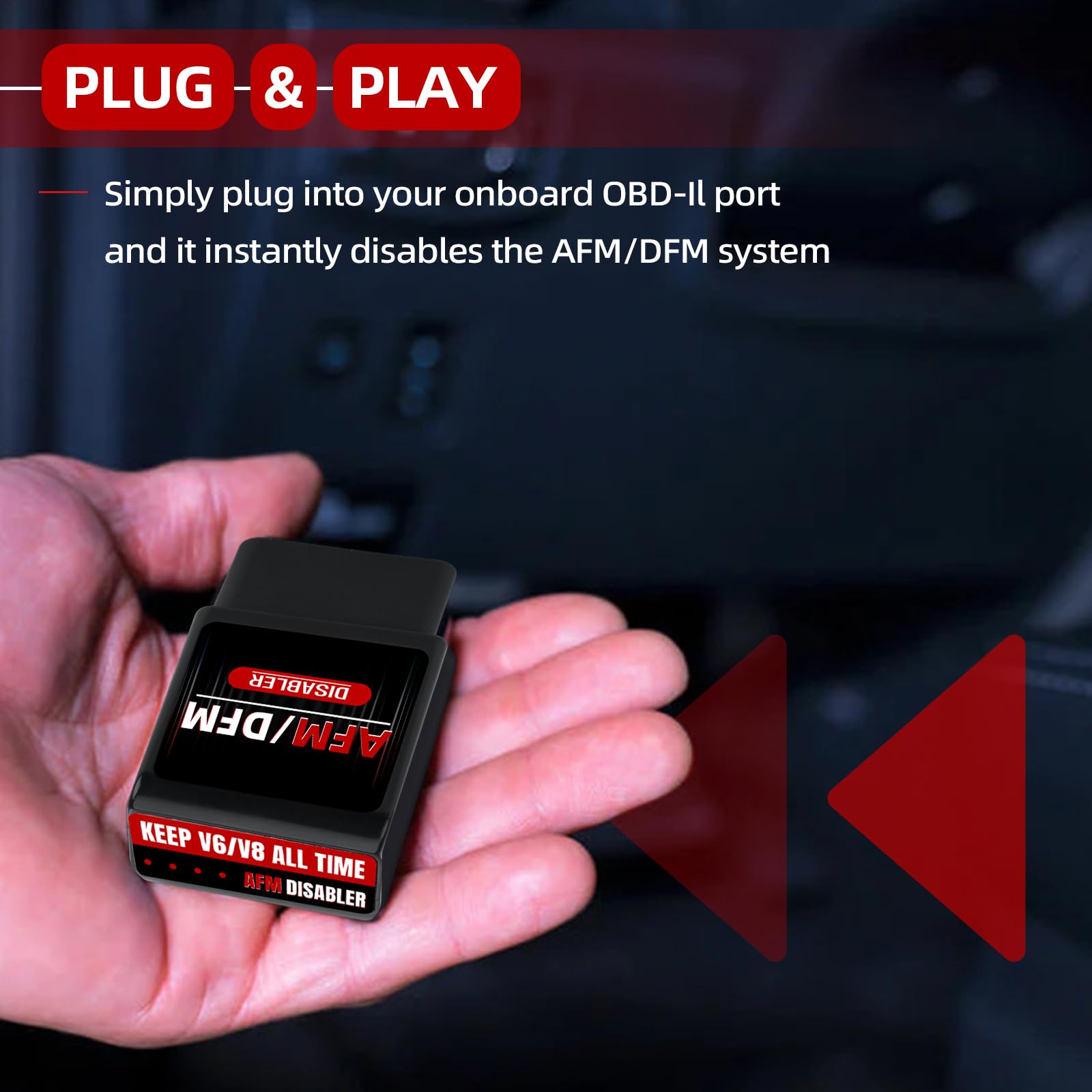 KARCOCA AFM/DFM Disabler for Silverado 5.3L & V6/V8 GM Motors - Model BAT001-KC, Active Fuel Management Disable Device
