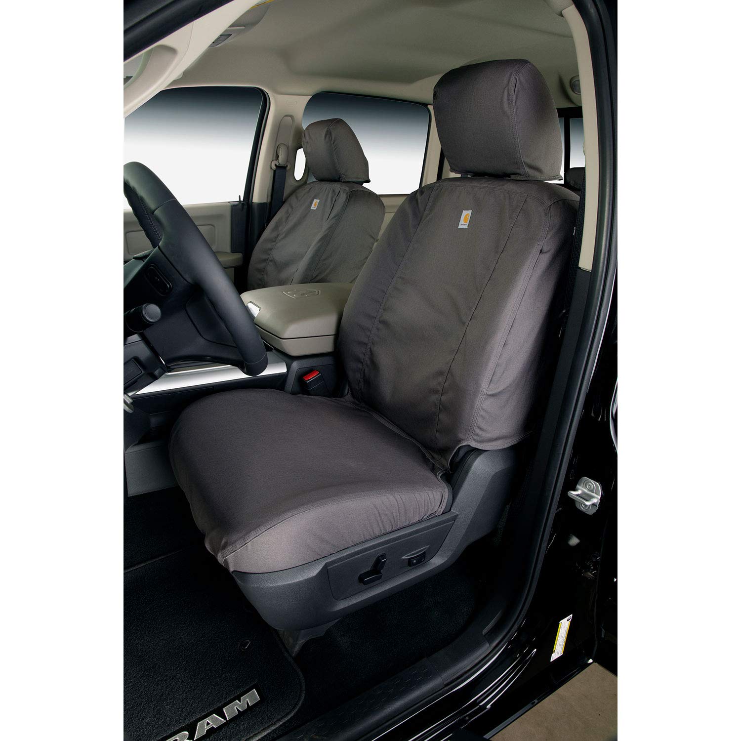 Covercraft Carhartt Seatsaver Custom Seat Covers | Fits 2017-2018 Ram 1500, 2019-24 Ram 1500 Classic, 2017-18 Ram 2500/3500/4500