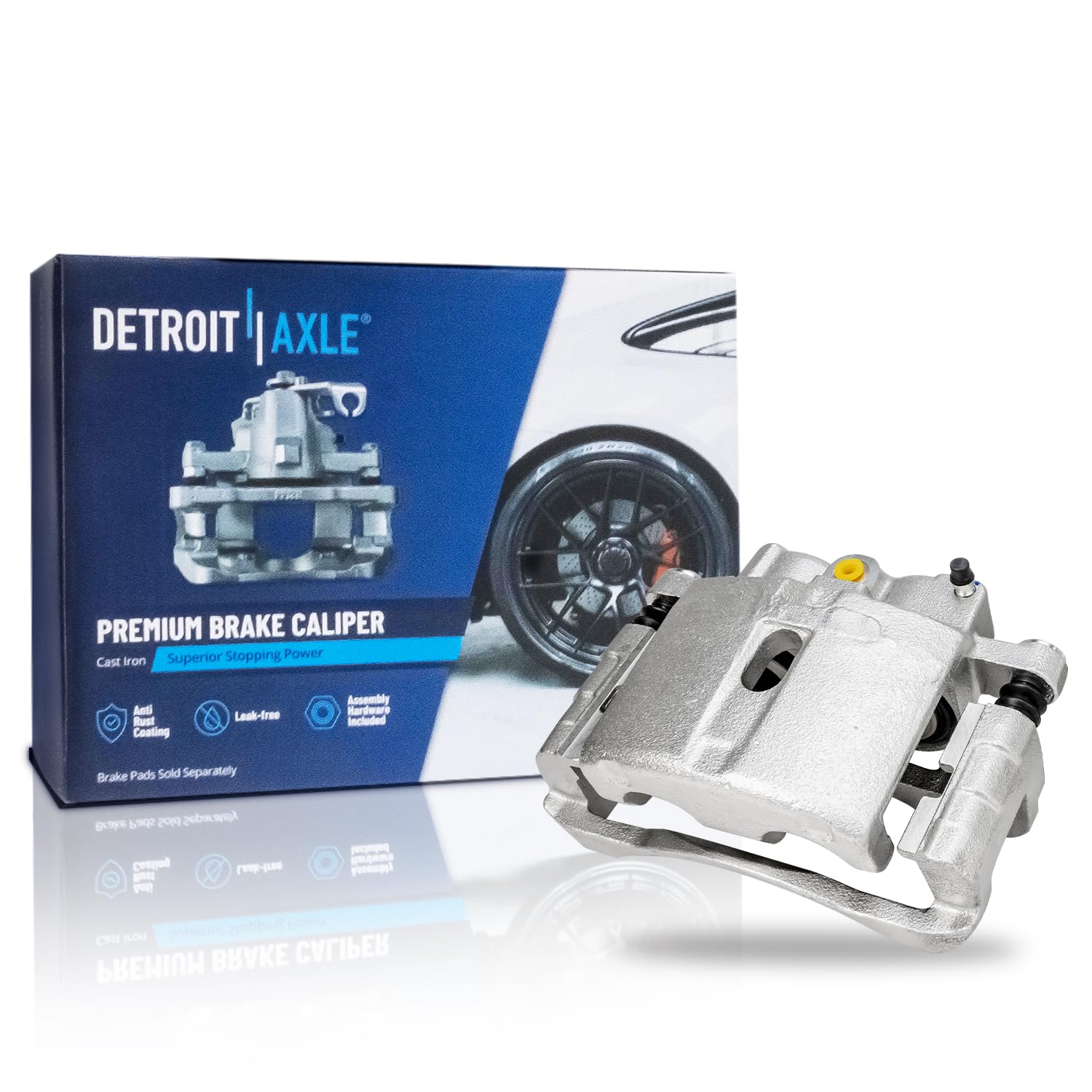 Detroit Axle - Rear Left Brake Caliper for Chevy GMC Silverado Sierra Suburban 1500 Astro Yukon Safari Cadillac DeVille Escalade