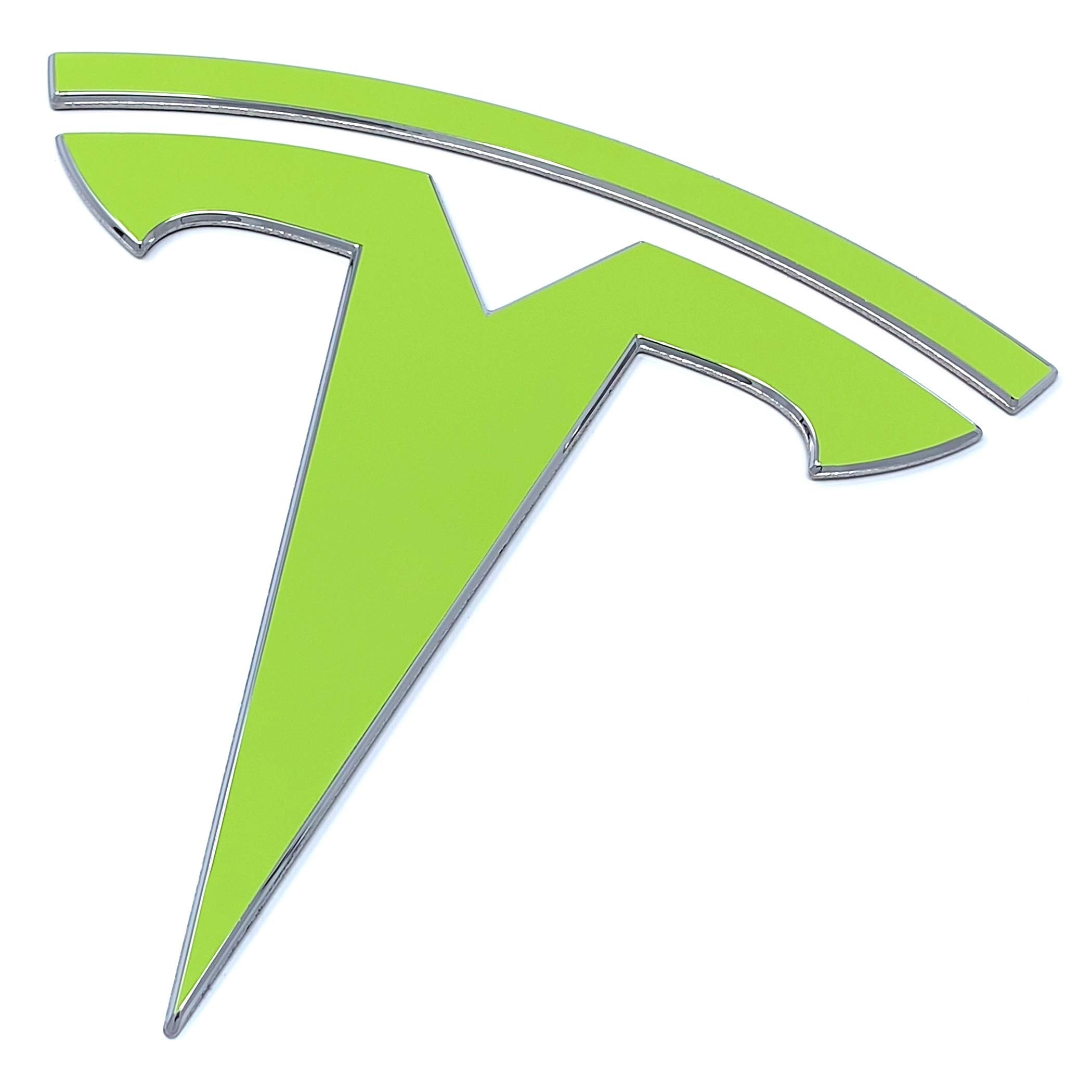 Custom Cut Graphics Tesla Model Y 4-pc Decal Wrap, Gloss Lime Green, Vinyl, Y-FRUNK/TRUNK