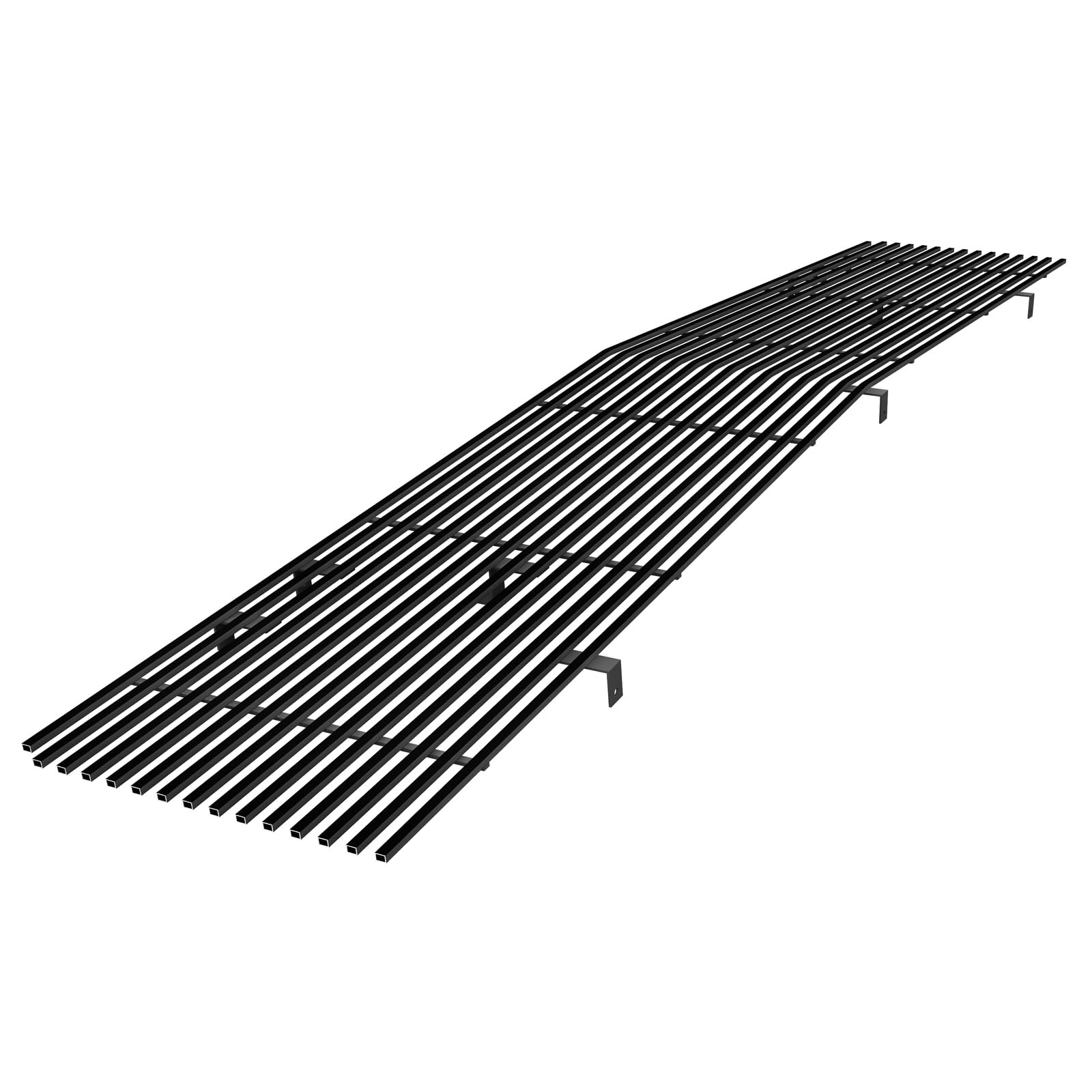 APS Stainless Steel Black Billet Grille Insert for Chevy GMC C K Pickup 1981-1987, Model C85202J, 8x6 Horizontal Design