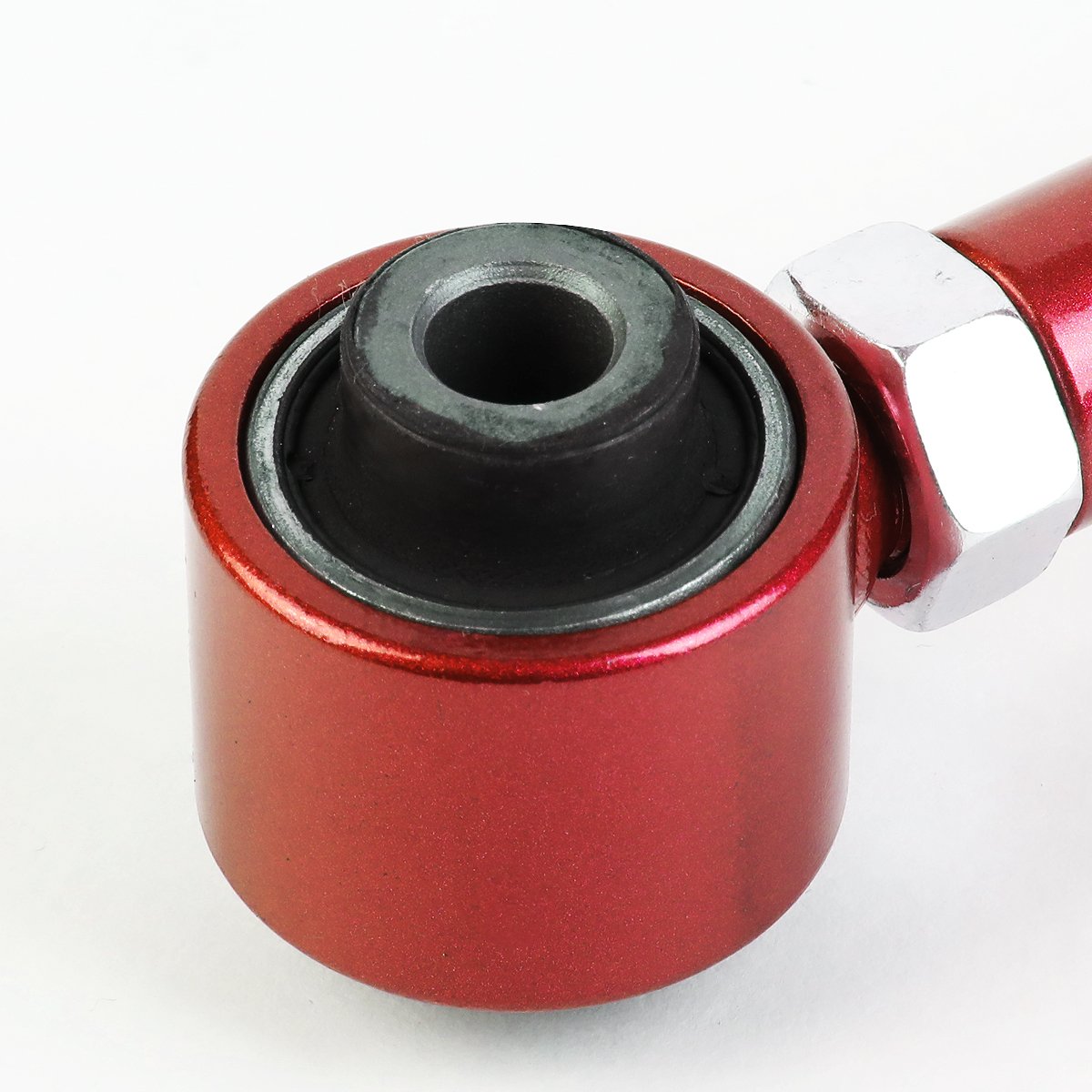 Auto Dynasty Rear Upper Toe Control Arm Camber Set for Honda Accord/Acura TSX/MDX - Red