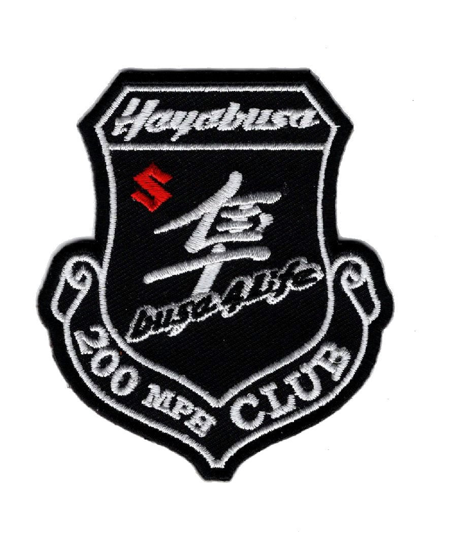 Hayabusa 200 Mph Motorcycle Club Racing Jacket Biker Patch (Sz2)