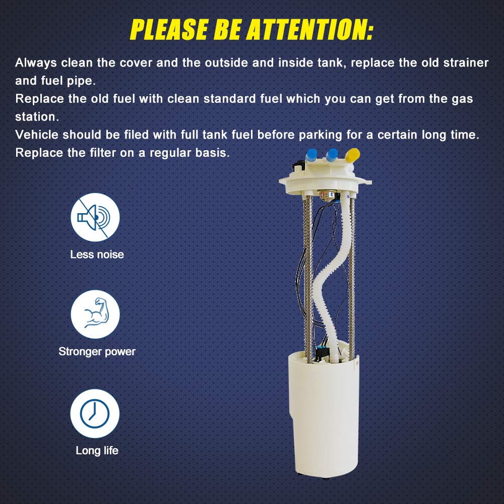Fuel Pump Compatible with Chevy Pickup Silverado GMC Sierra 1999 2000 2001 2002 2003 2004 4.3L 4.8L 5.3L 6.0L 8.1L w/sending uni