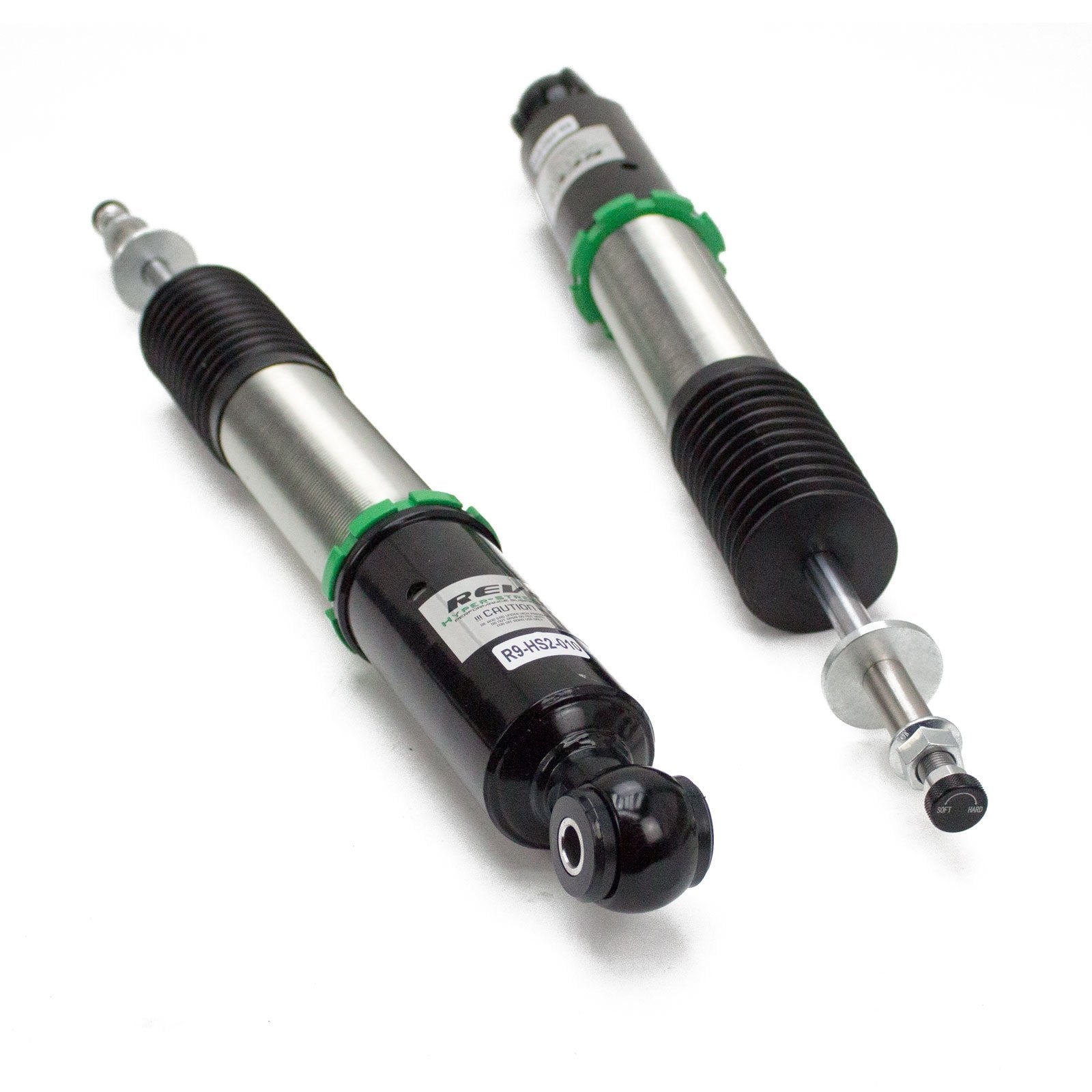Rev9 Hyper-Street II Coilover Suspension Kit - Mono-Tube Shock, 32 Click Rebound, Full Length Adjustable, Honda Civic 2006-11, Metallic