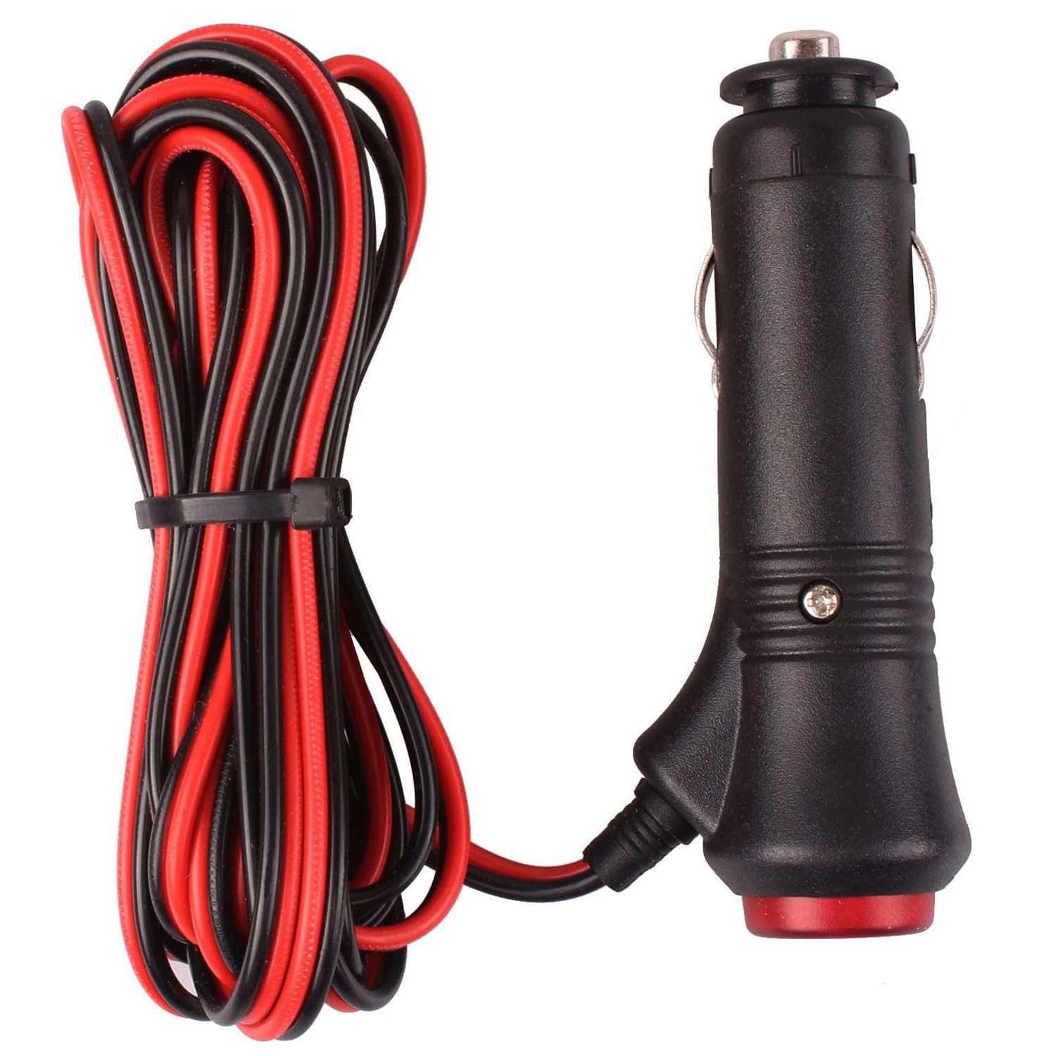Universal Motorcycle Truck Car Cigarette Lighter Power Plug Cable Adapter Male Lighter With Switch Button Built-In 12V-24V 5A (1