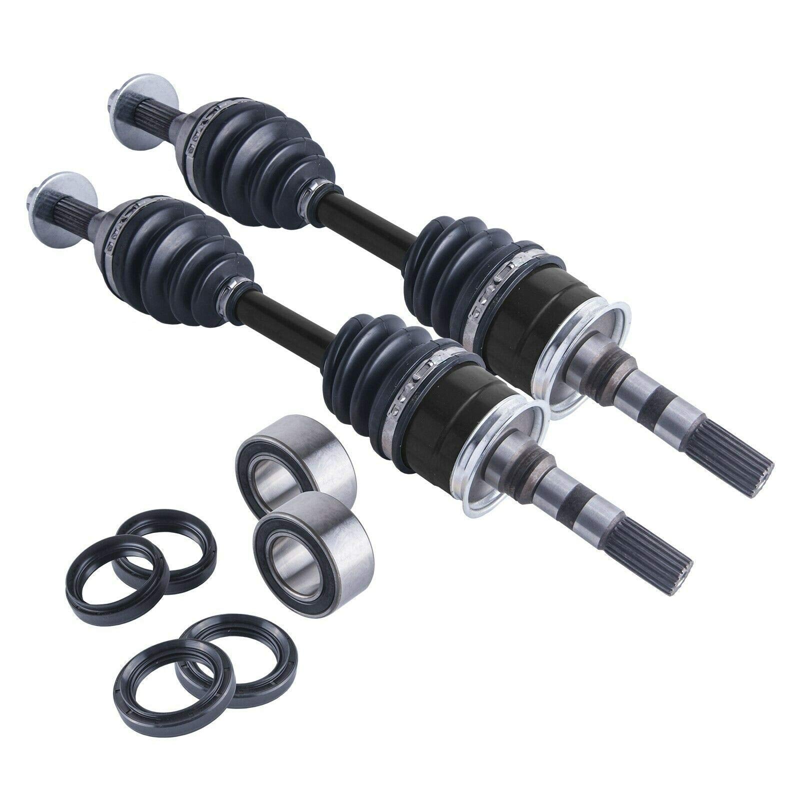 East Lake Axle front cv axles & wheel bearings set for Kawasaki Bayou 300/400 1988-2005