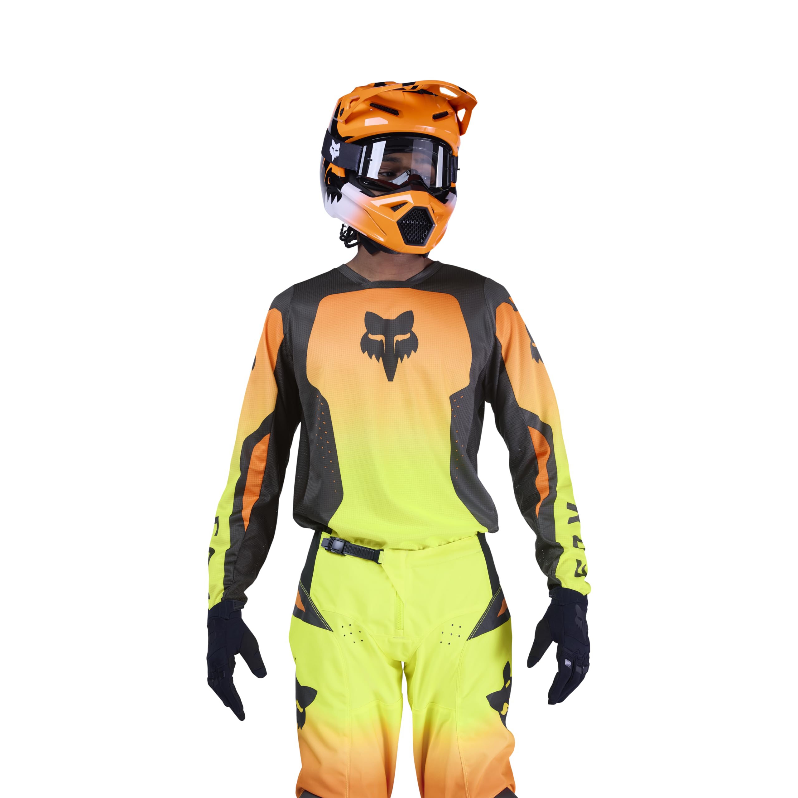 Fox Racing Mens 180 Shield Motocross Dirt Bike Jersey, Fluorescent Yellow, XX-Large