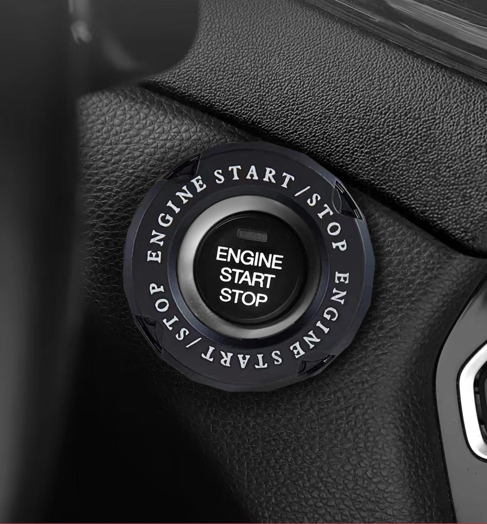 Rotary Push Start Button Cover, Universal Car Engine Start Button Cover, Car Stickers Interior Decor, Car Accessories Motorcycle