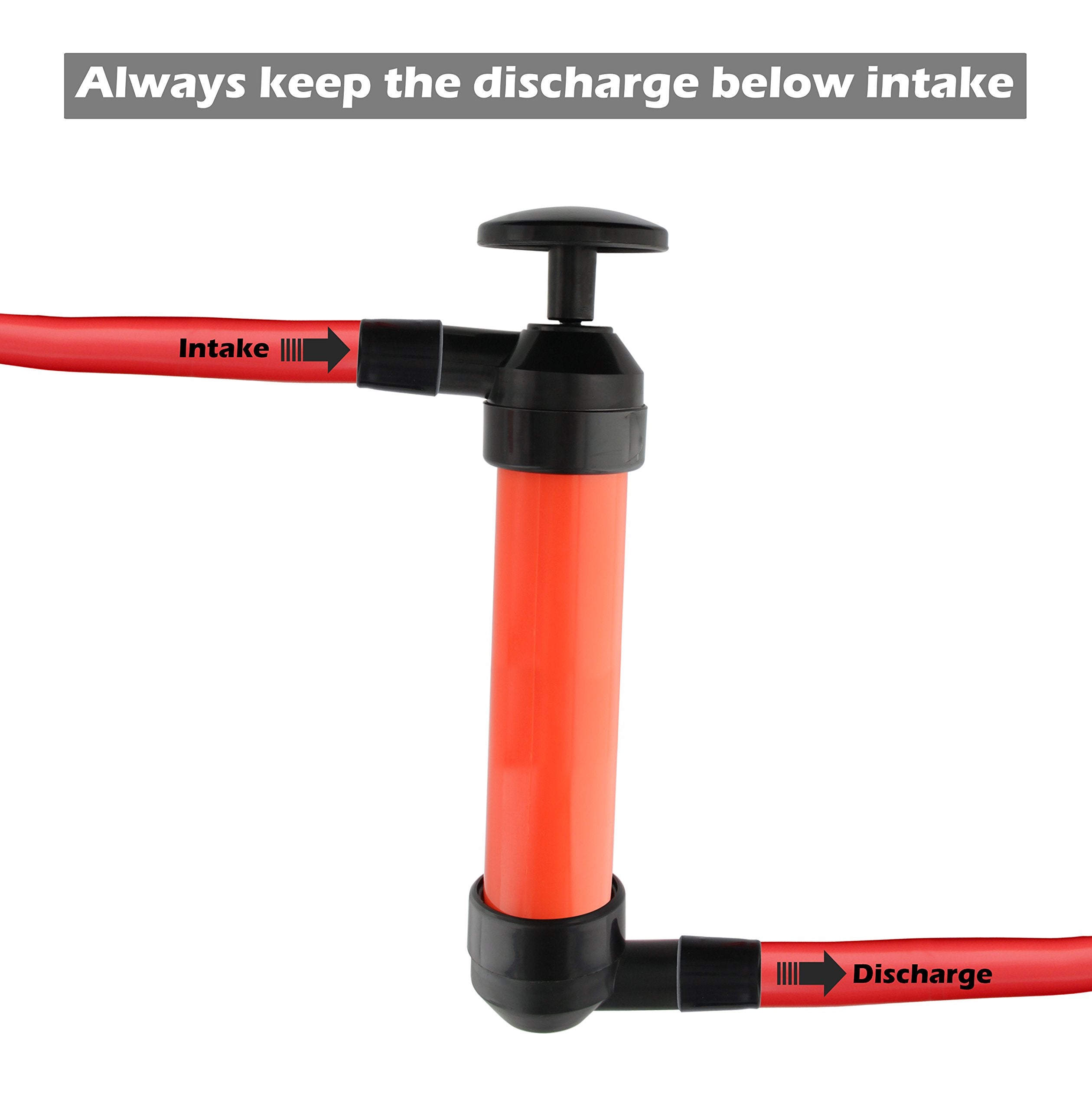 Multi-Purpose Siphon Transfer Pump Kit, With Dipstick Tube | Fluid Fuel Extractor Suction Tool For Oil, Gasoline, Water, Liquids