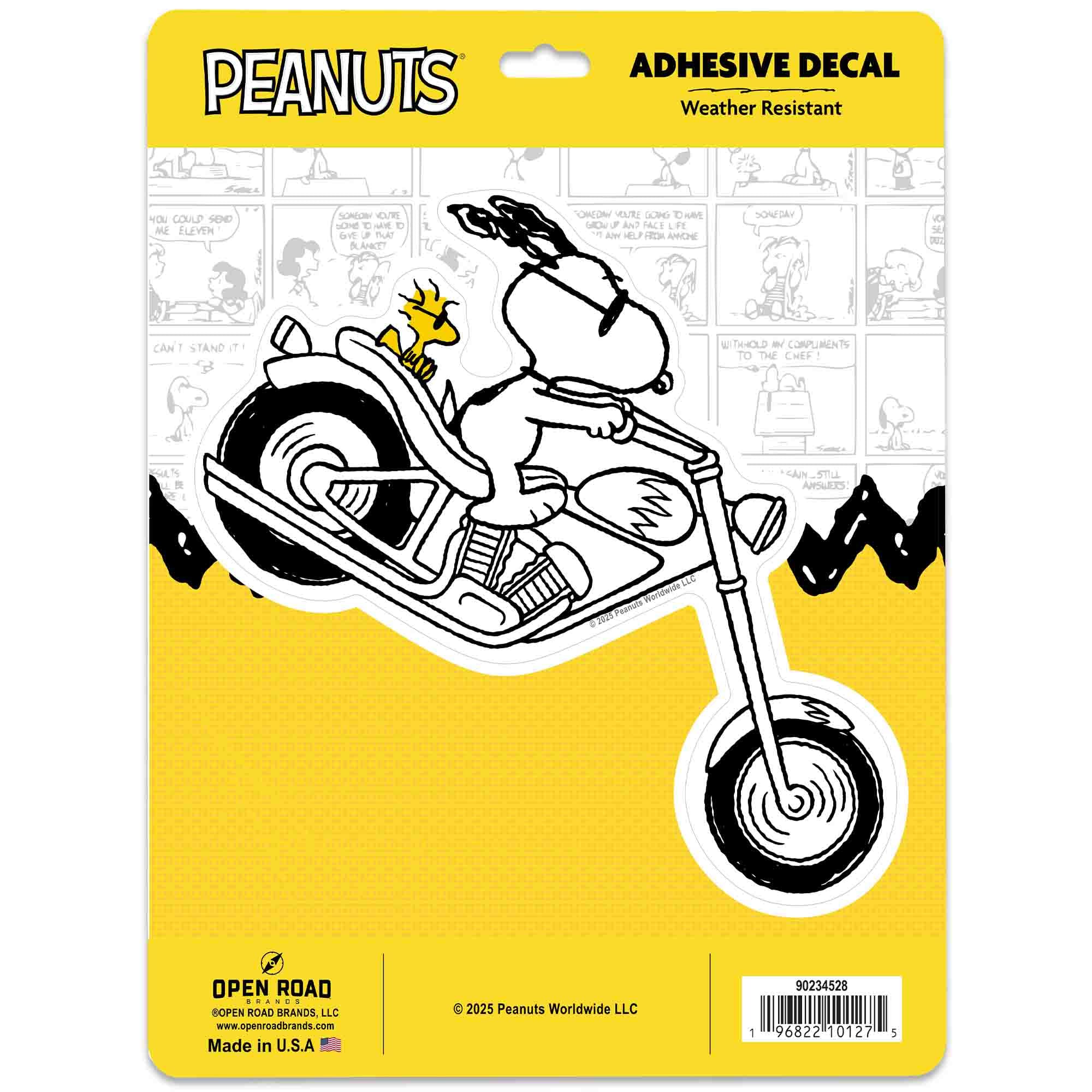 Peanuts Snoopy Adventure is Calling Adhesive Vinyl Decal - Fun Snoopy Canoe Sticker for Car, Water Bottle or Laptop
